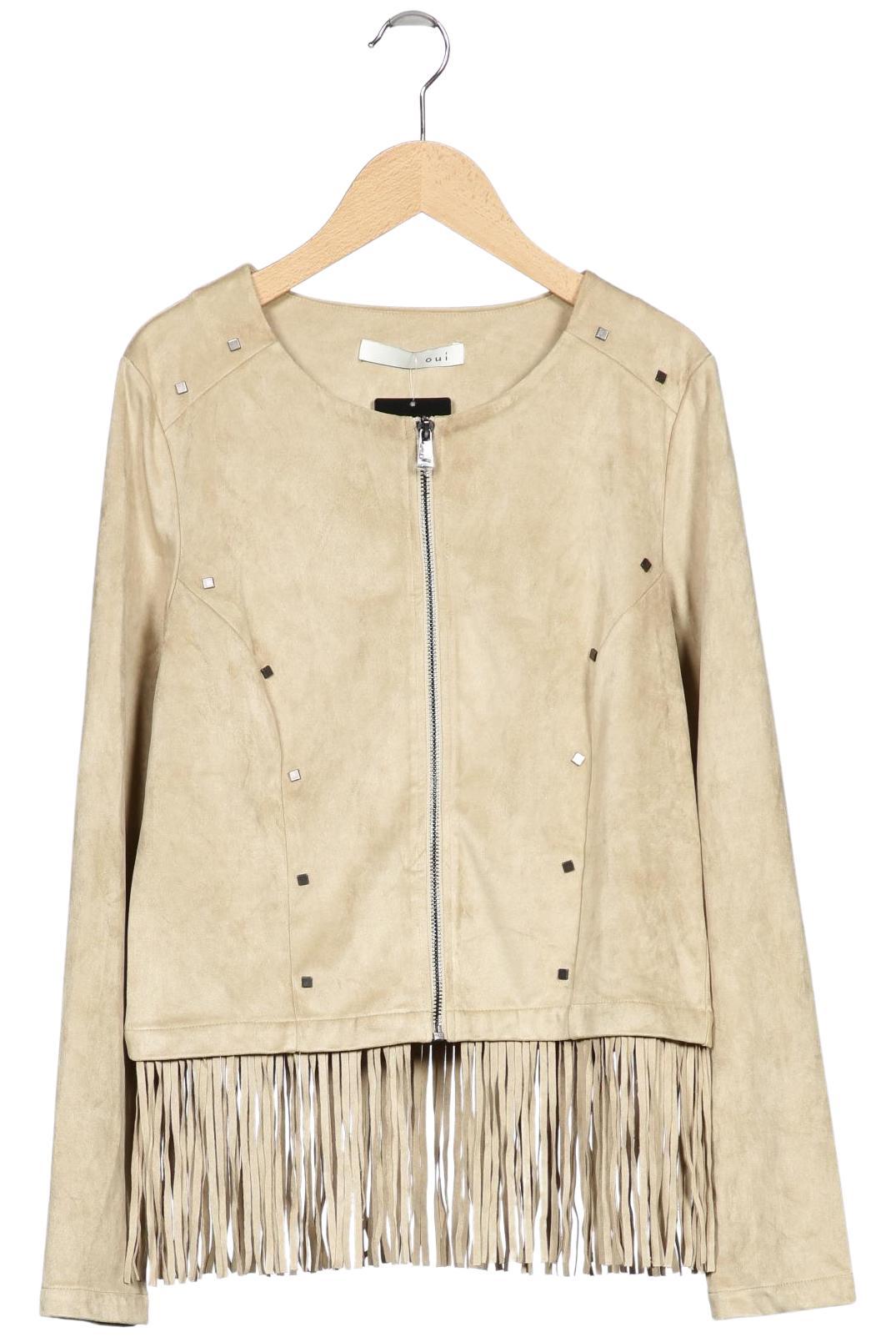 

Oui Damen Jacke, beige, Gr. 38