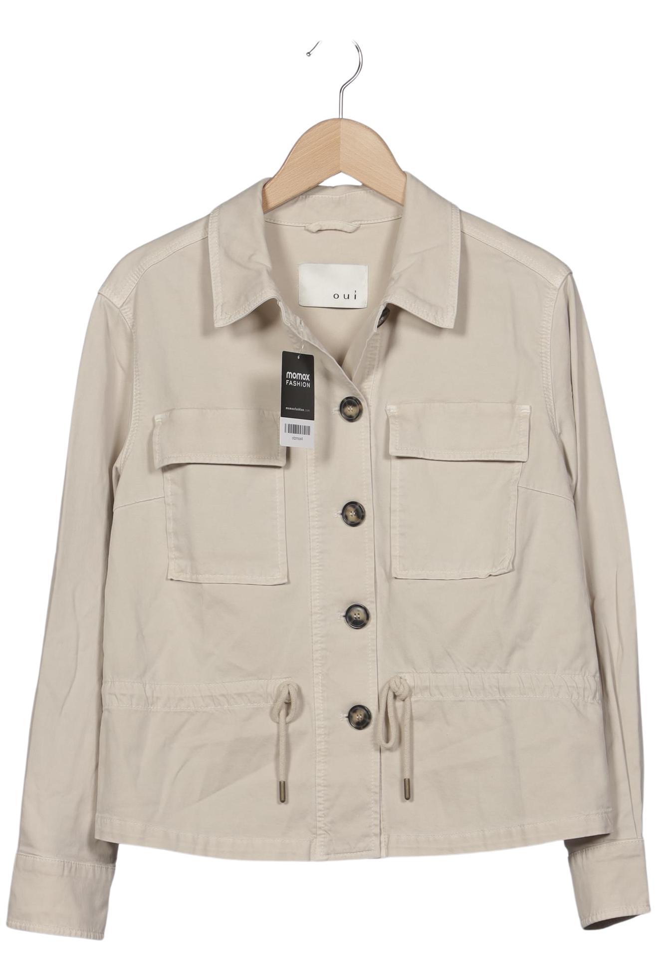 

Oui Damen Jacke, beige, Gr. 36