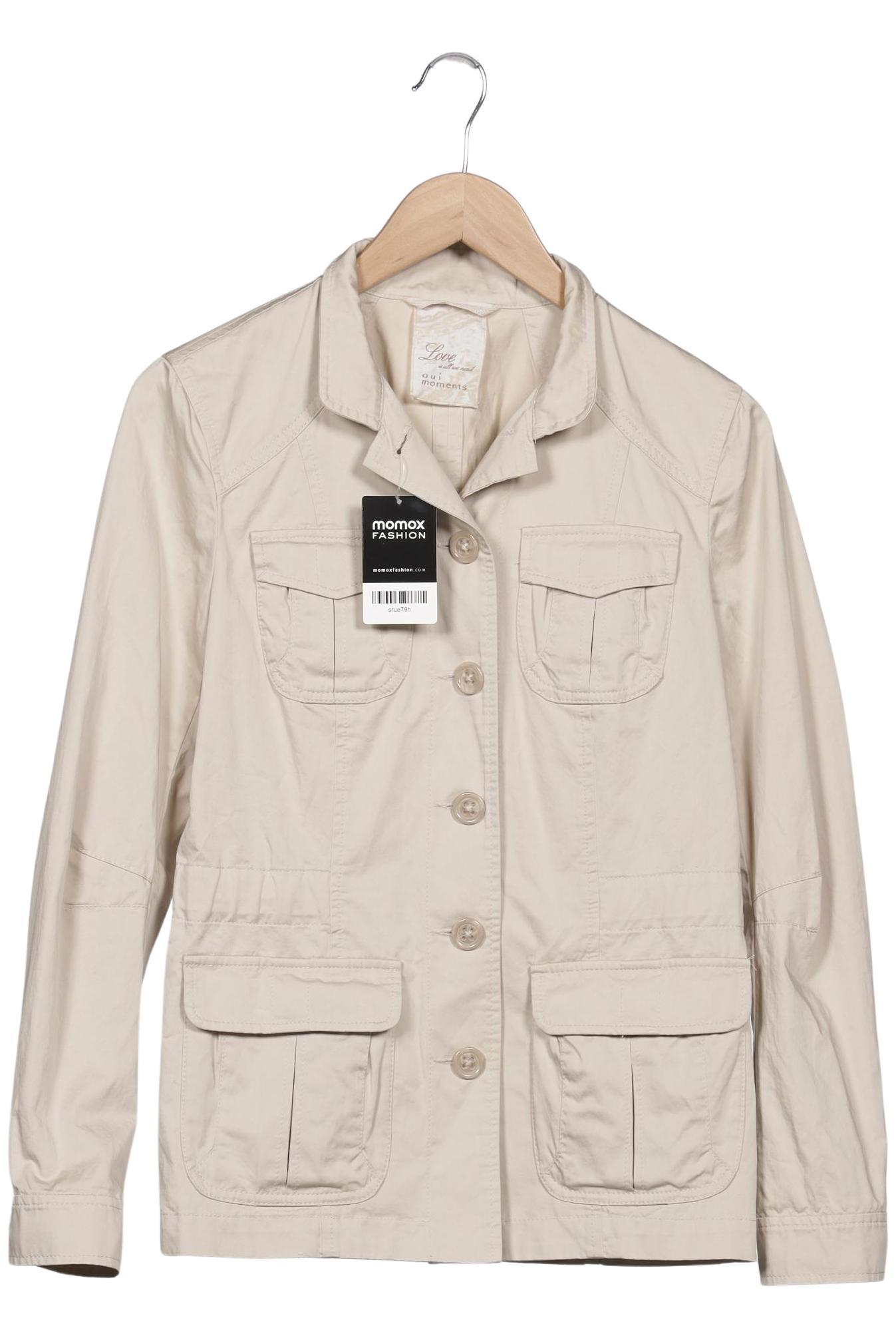 

Oui Damen Jacke, beige, Gr. 36