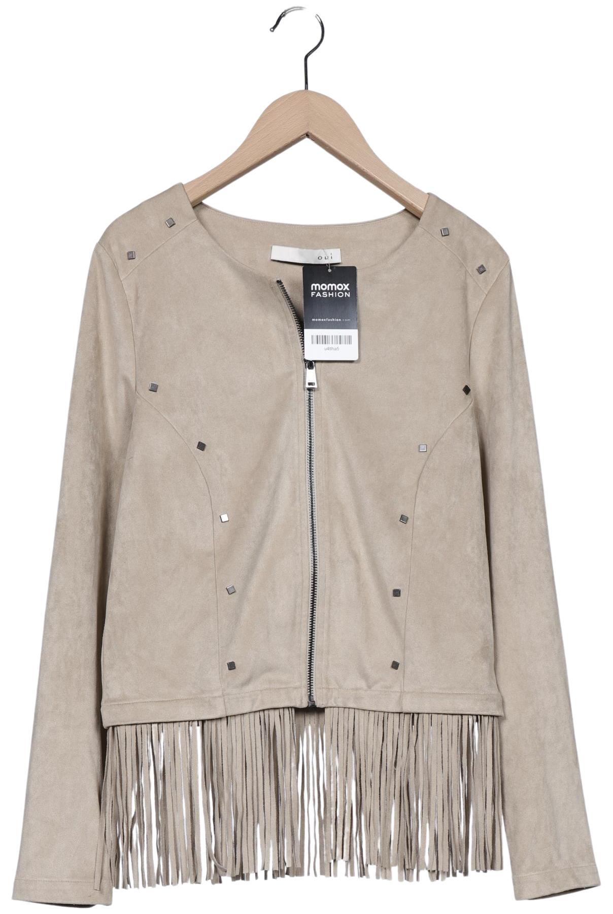 

Oui Damen Jacke, beige, Gr. 36