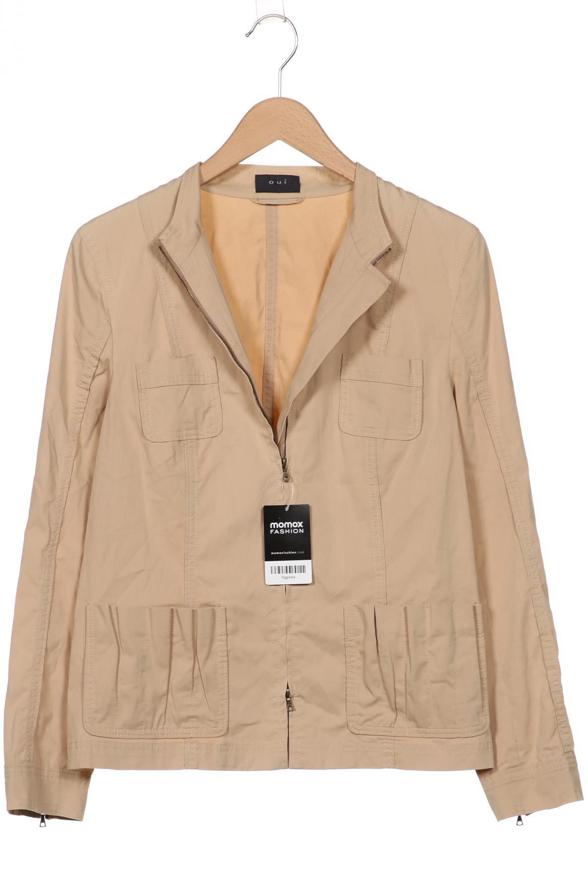 

Oui Damen Jacke, beige, Gr. 40