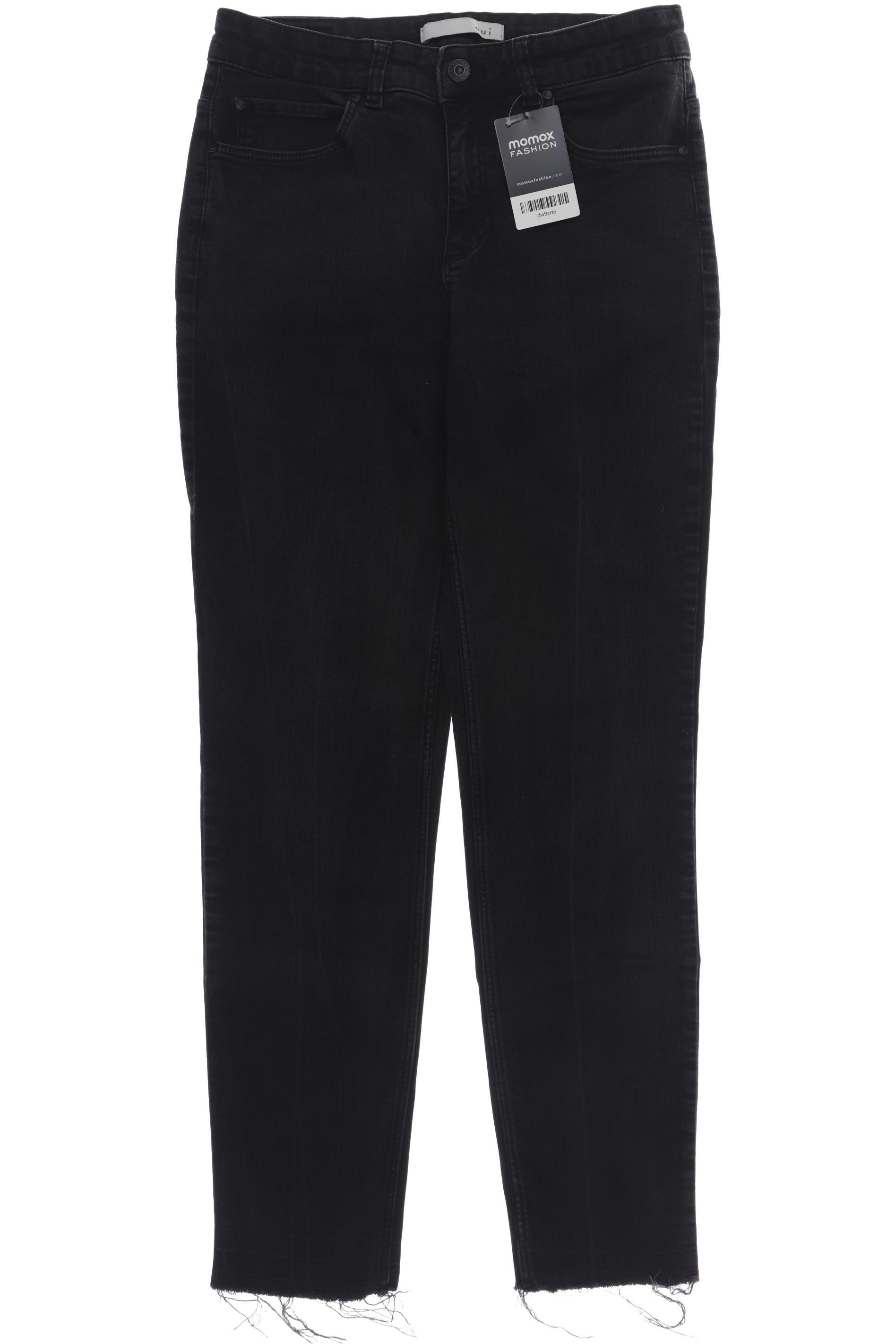 

Oui Damen Jeans, schwarz