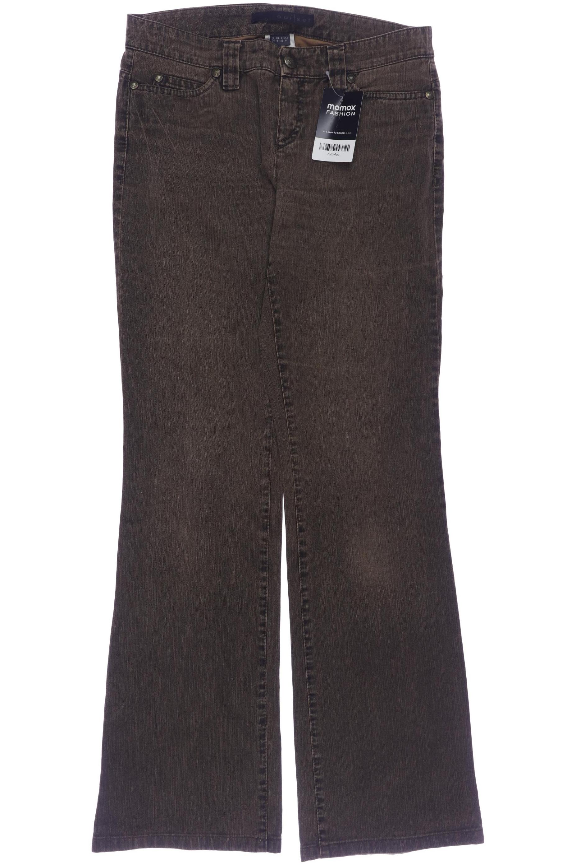 

Oui Damen Jeans, braun, Gr. 34