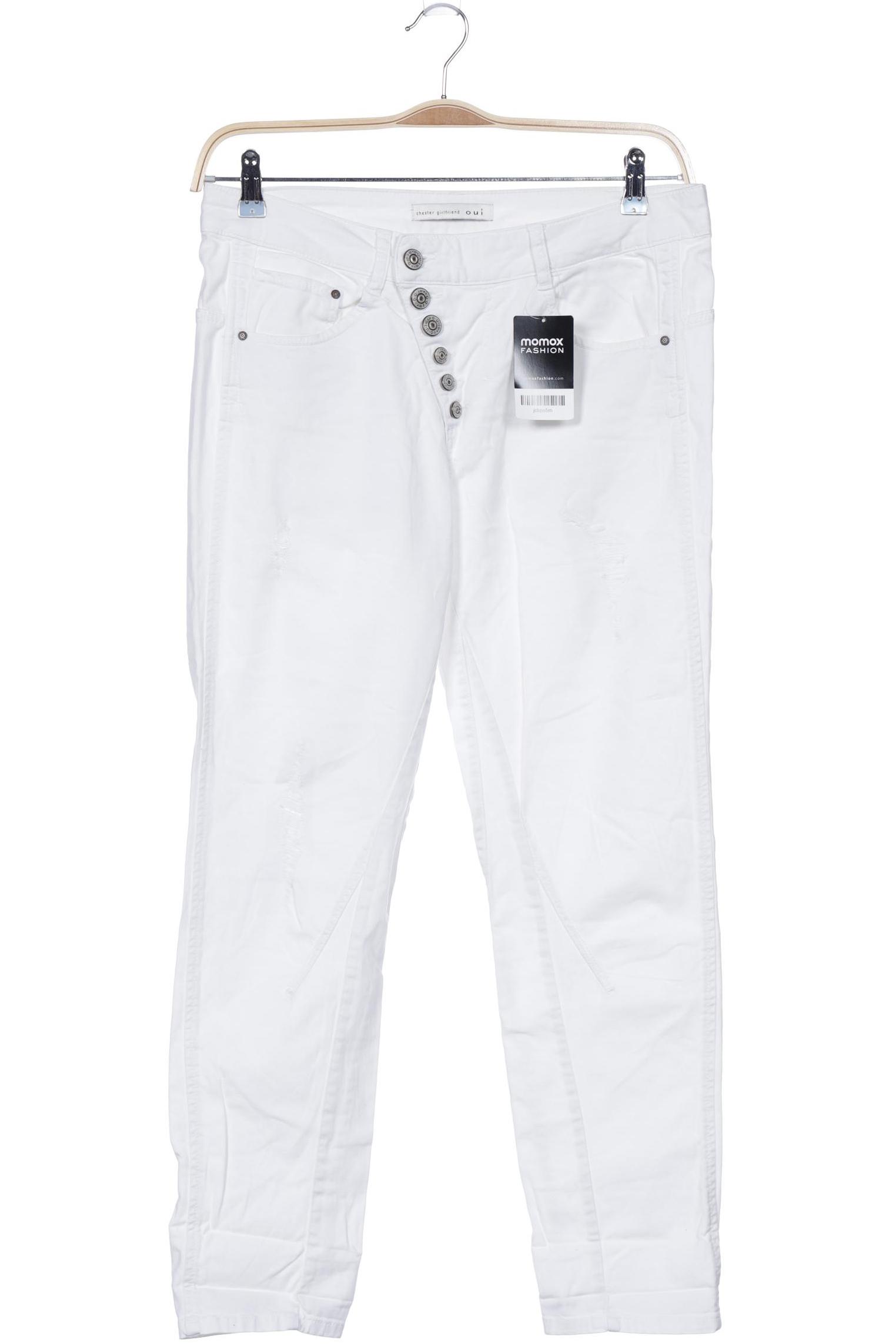 

Oui Damen Jeans, weiß