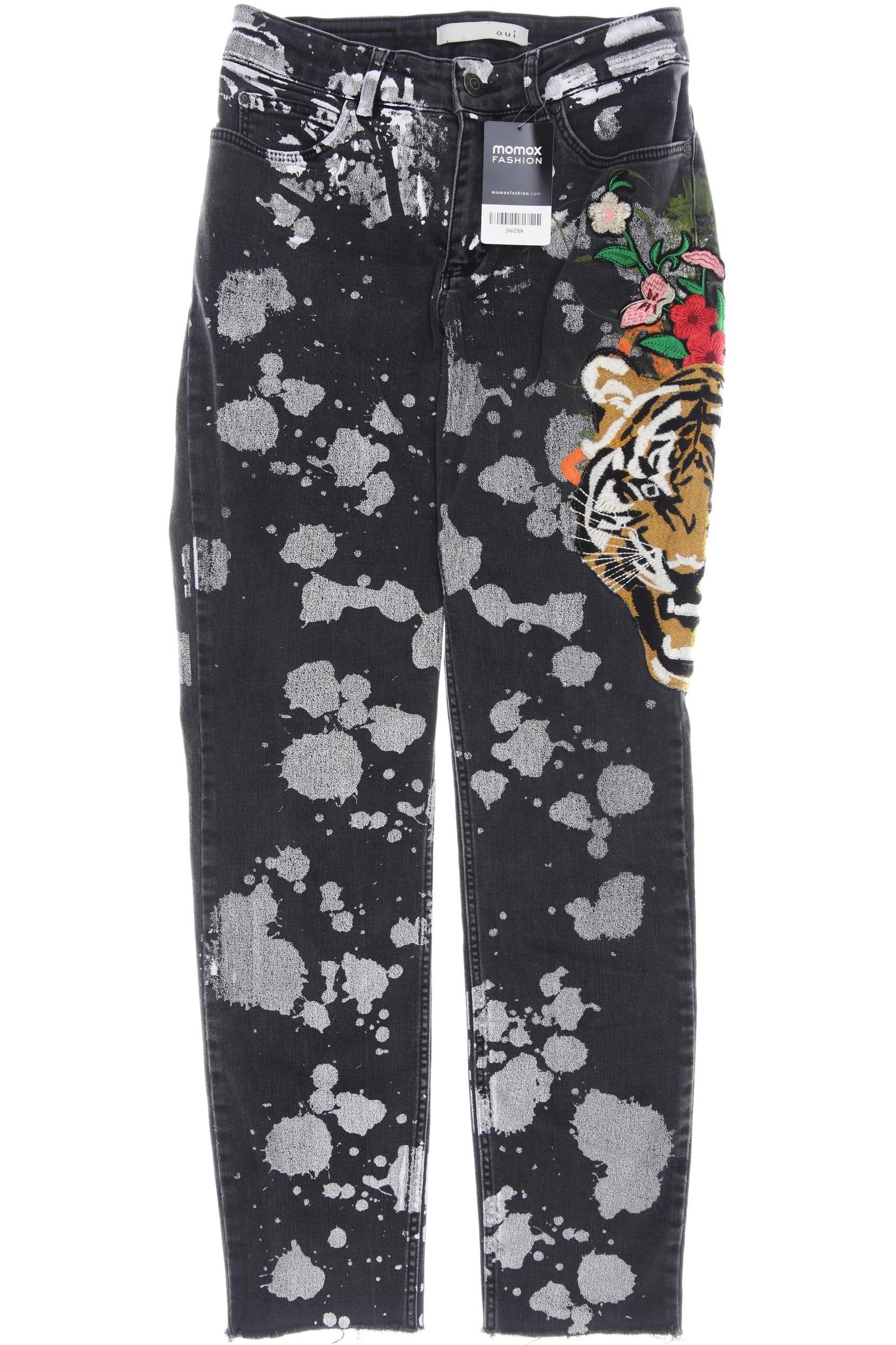 

Oui Damen Jeans, grau, Gr. 36