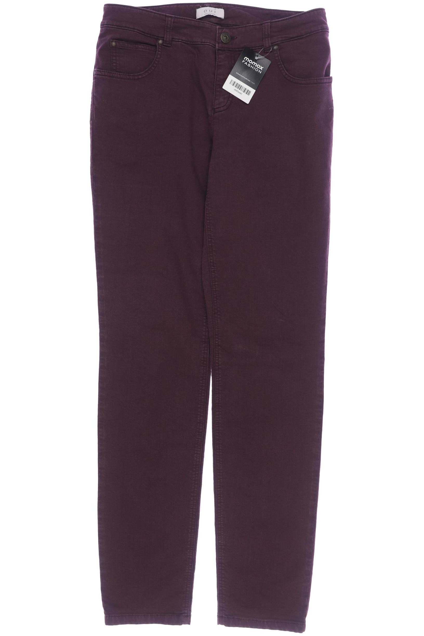 

Oui Damen Jeans, bordeaux, Gr. 38