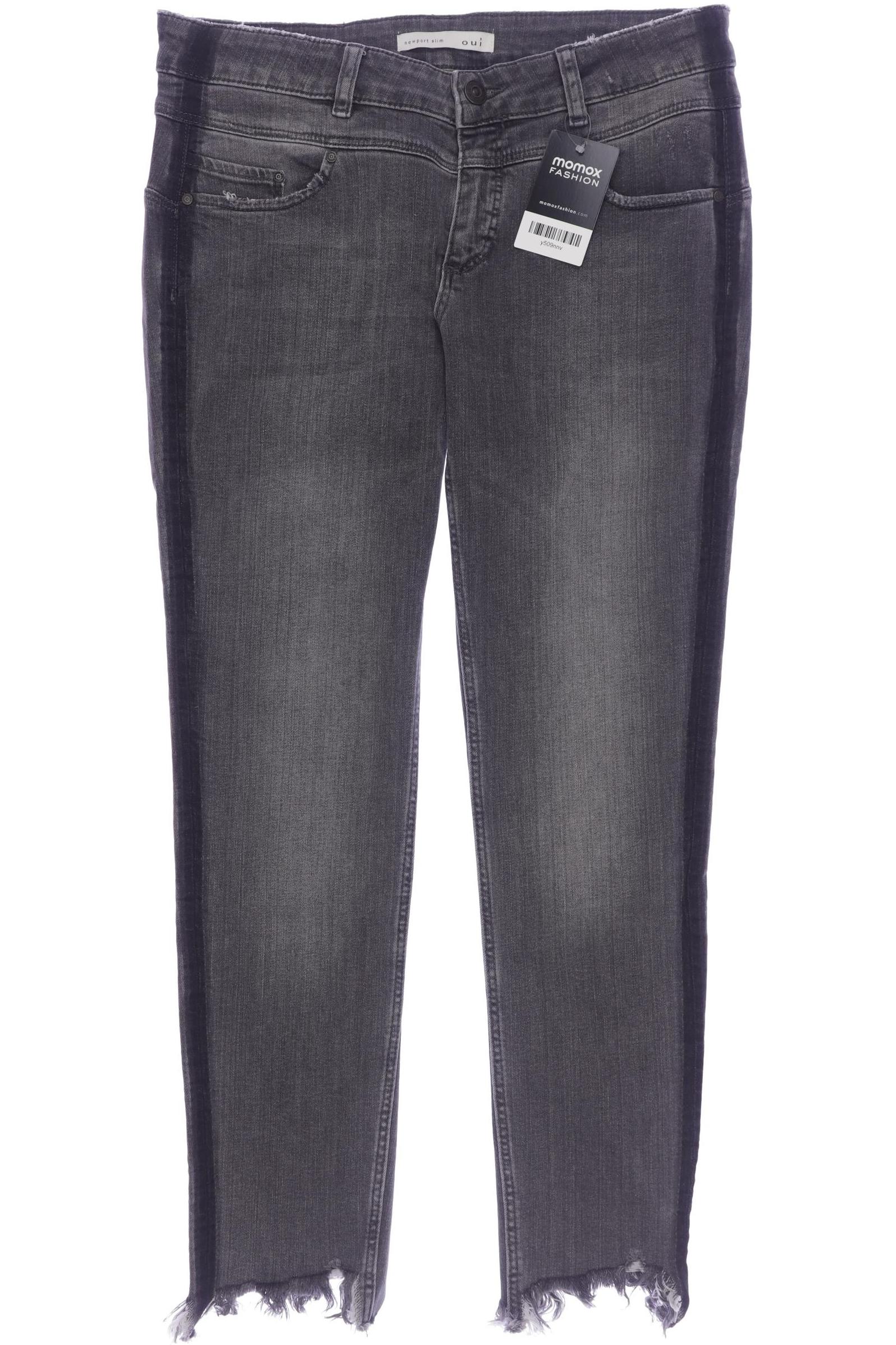 

Oui Damen Jeans, grau, Gr. 40