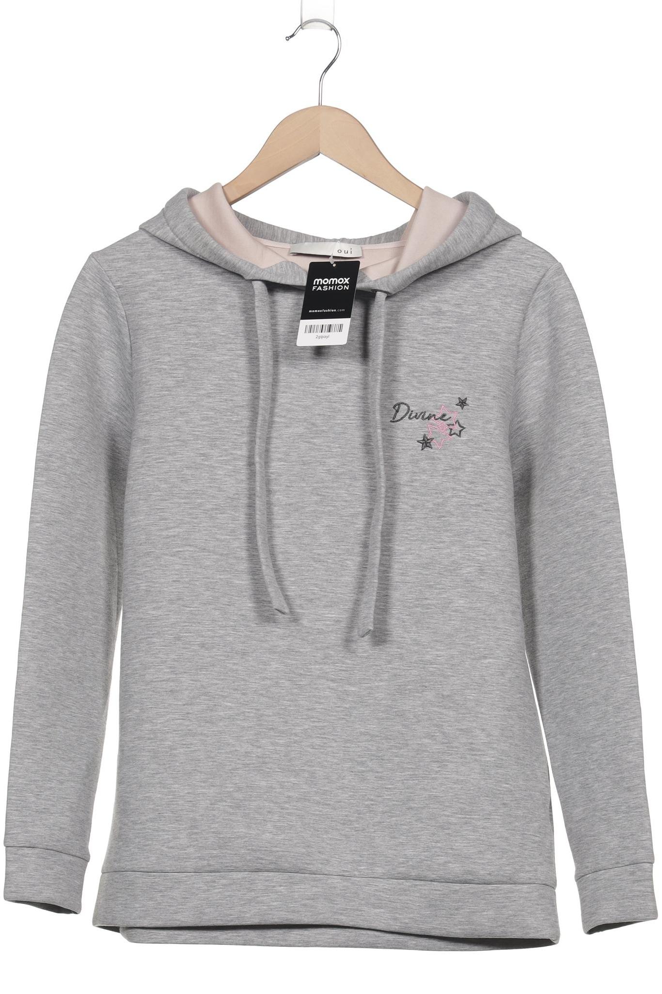 

Oui Damen Kapuzenpullover, grau, Gr. 38