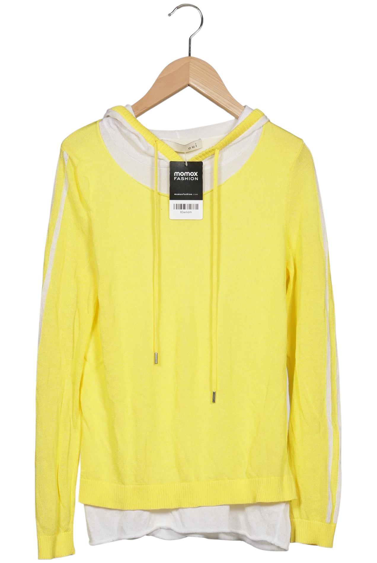 

Oui Damen Kapuzenpullover, gelb, Gr. 36