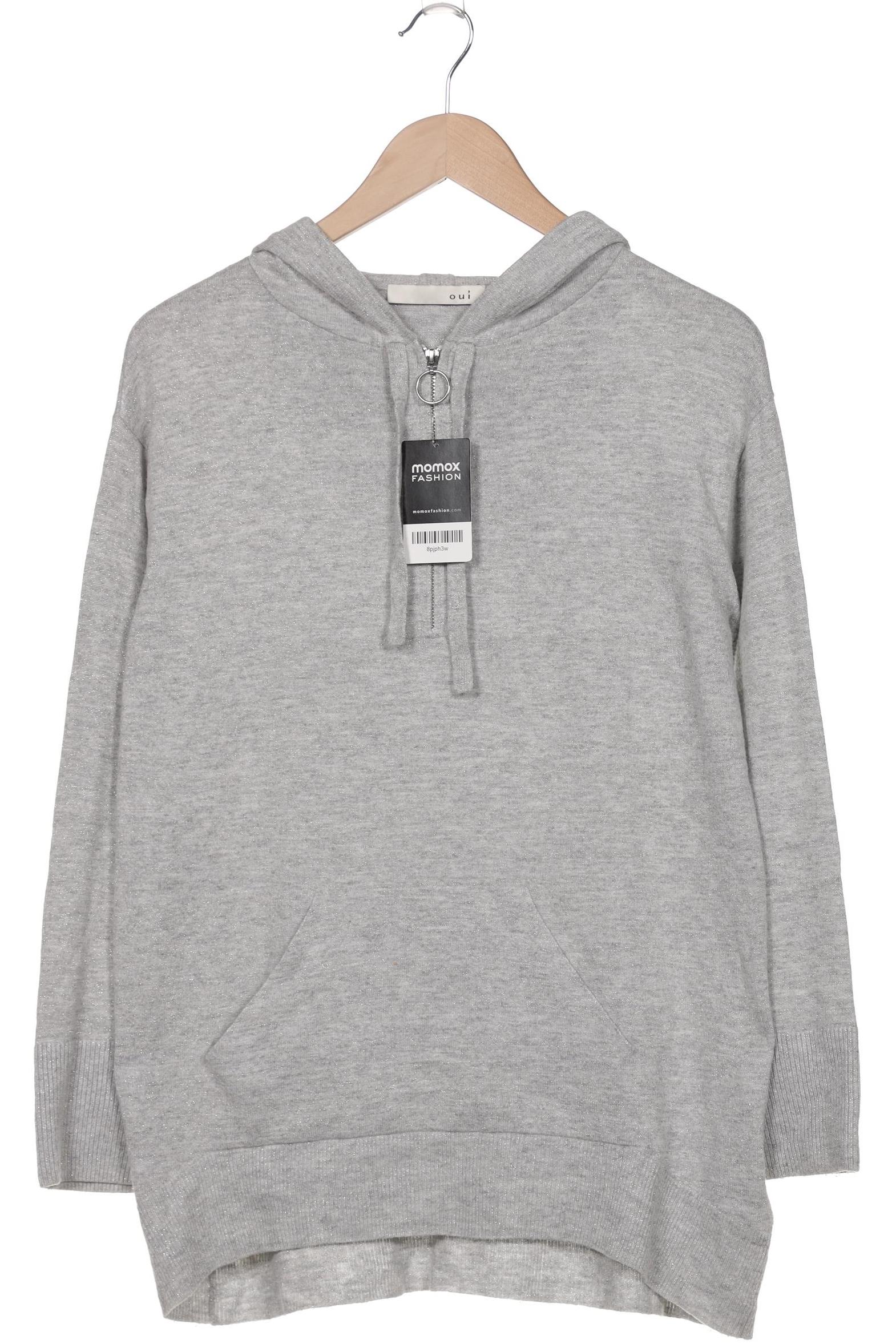 

Oui Damen Kapuzenpullover, grau, Gr. 38