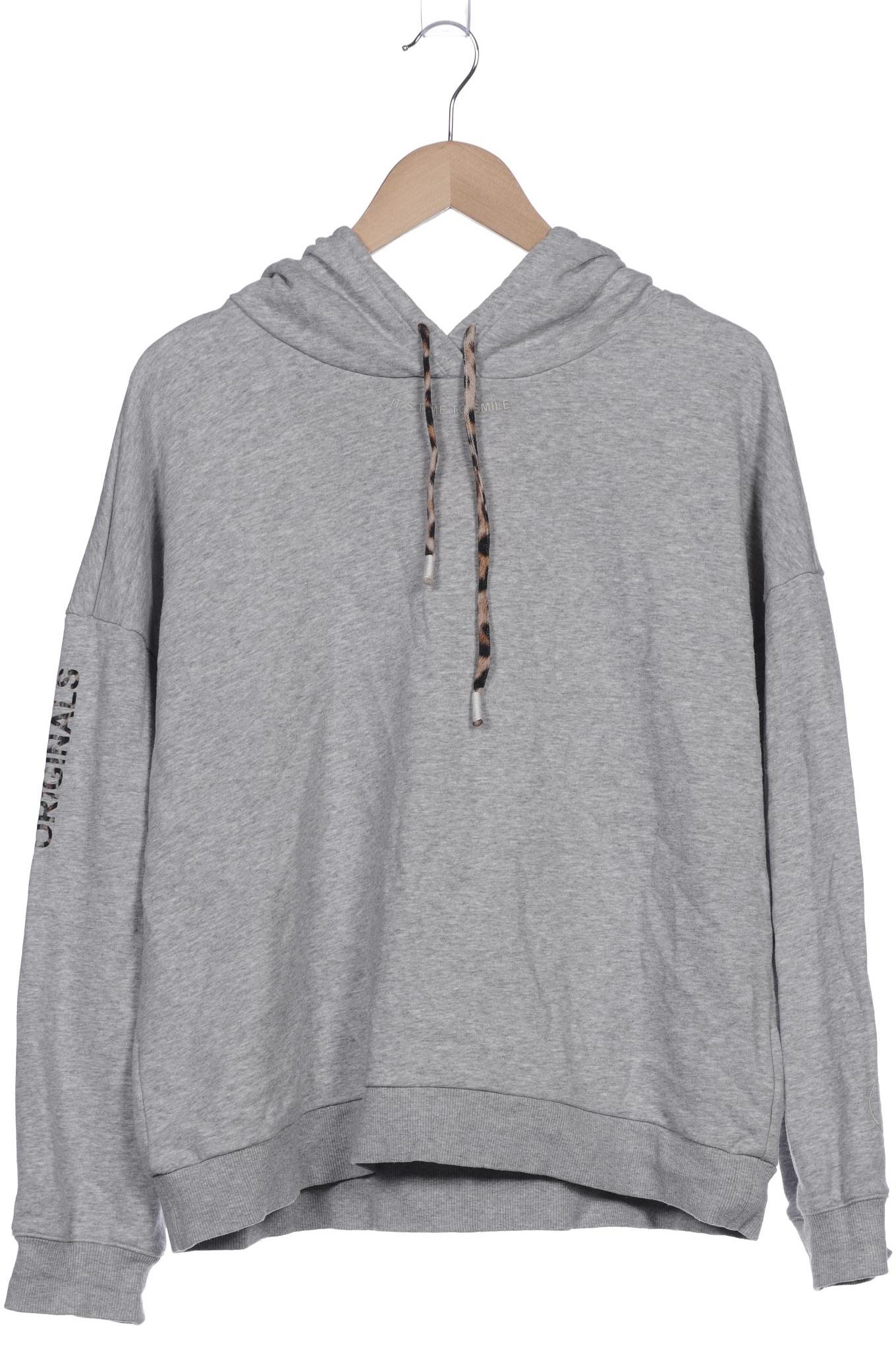 

Oui Damen Kapuzenpullover, grau, Gr. 42
