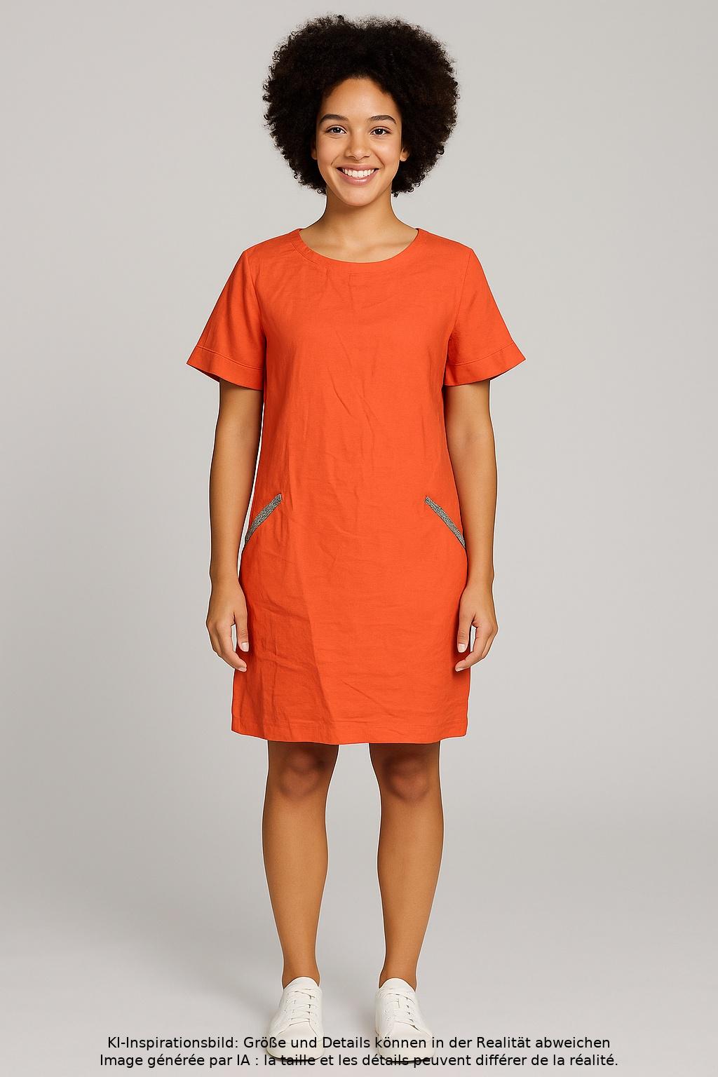 

Oui Damen Kleid, orange, Gr. 38