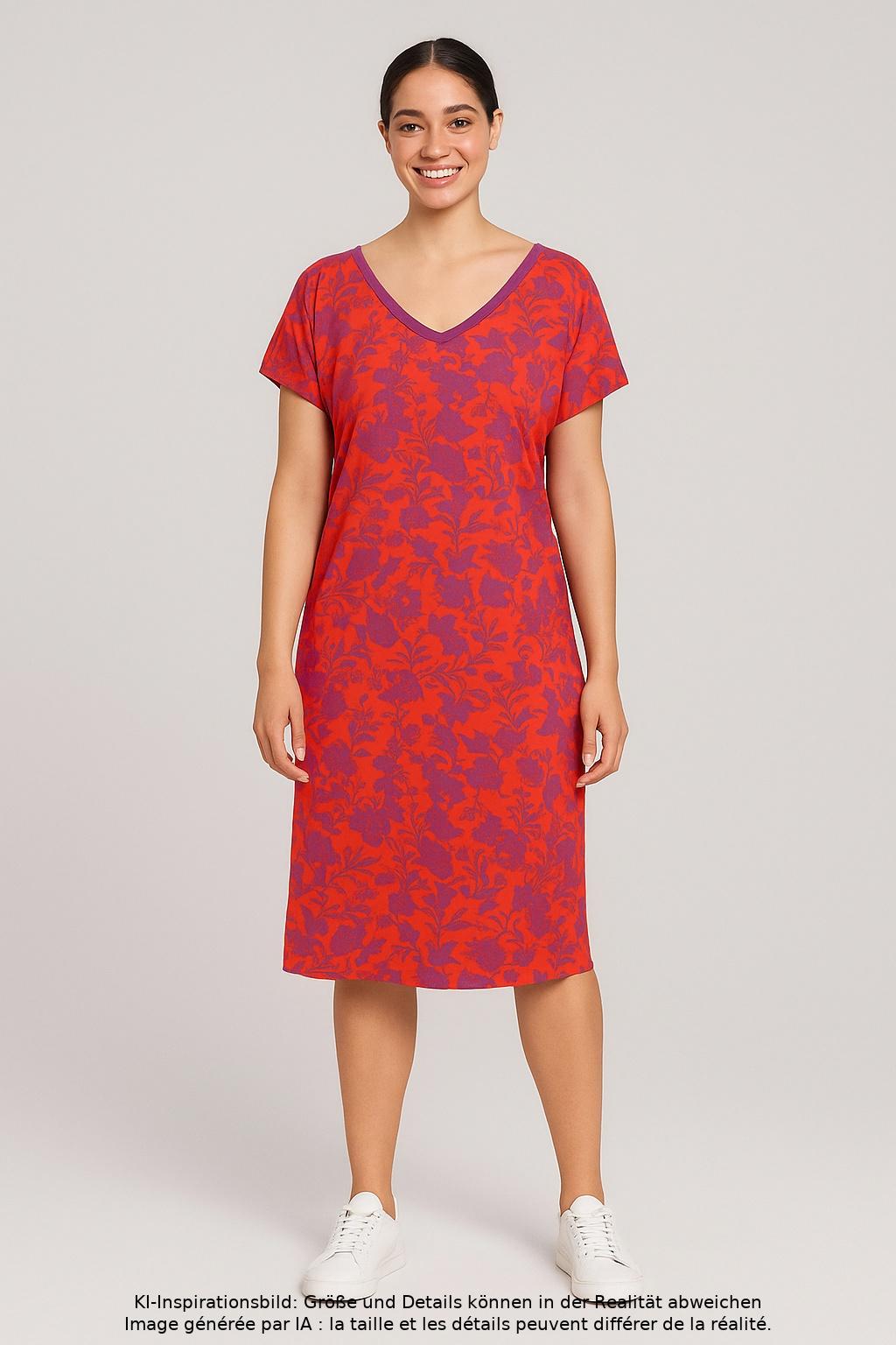 

Oui Damen Kleid, rot, Gr. 36