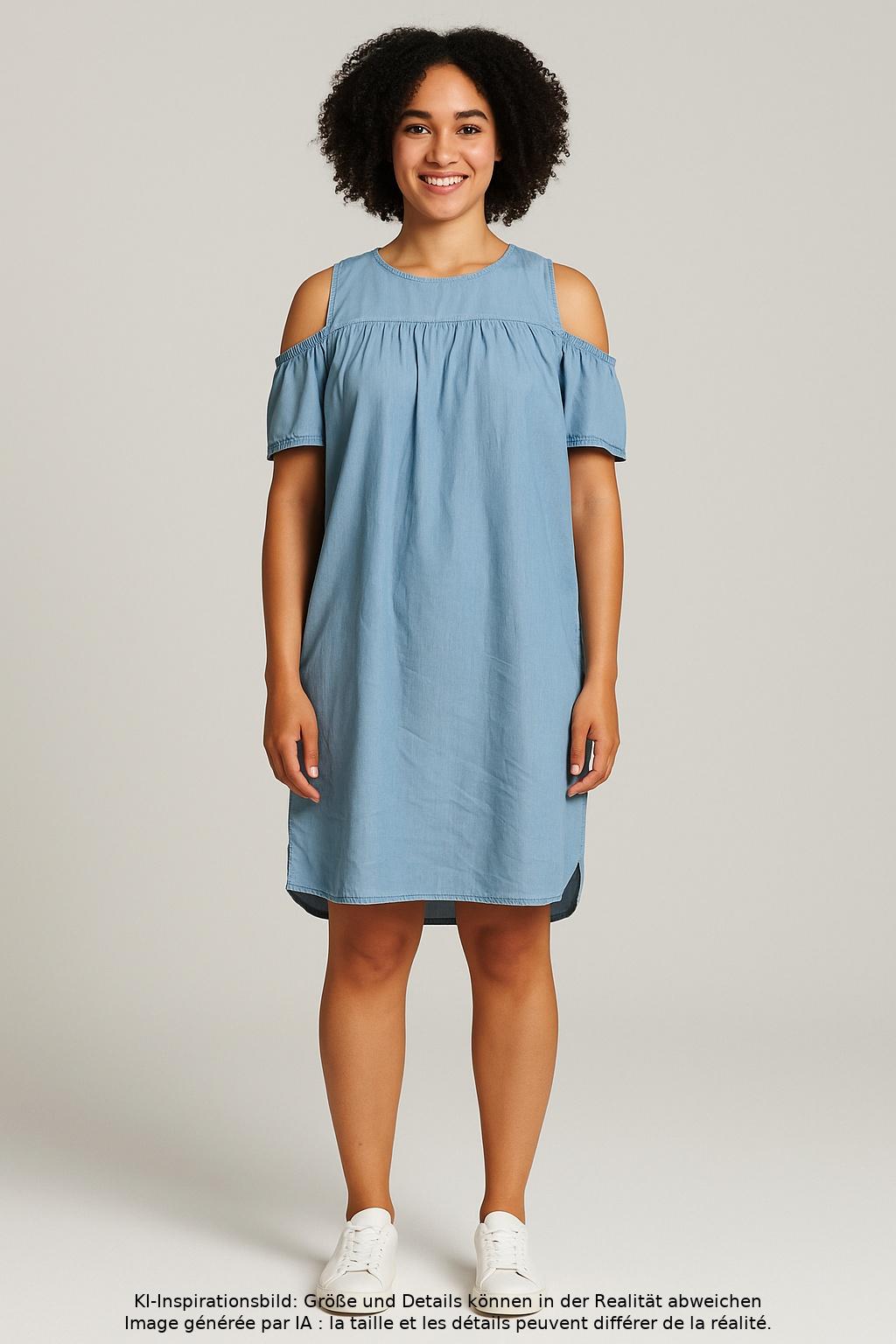 

Oui Damen Kleid, hellblau, Gr. 38