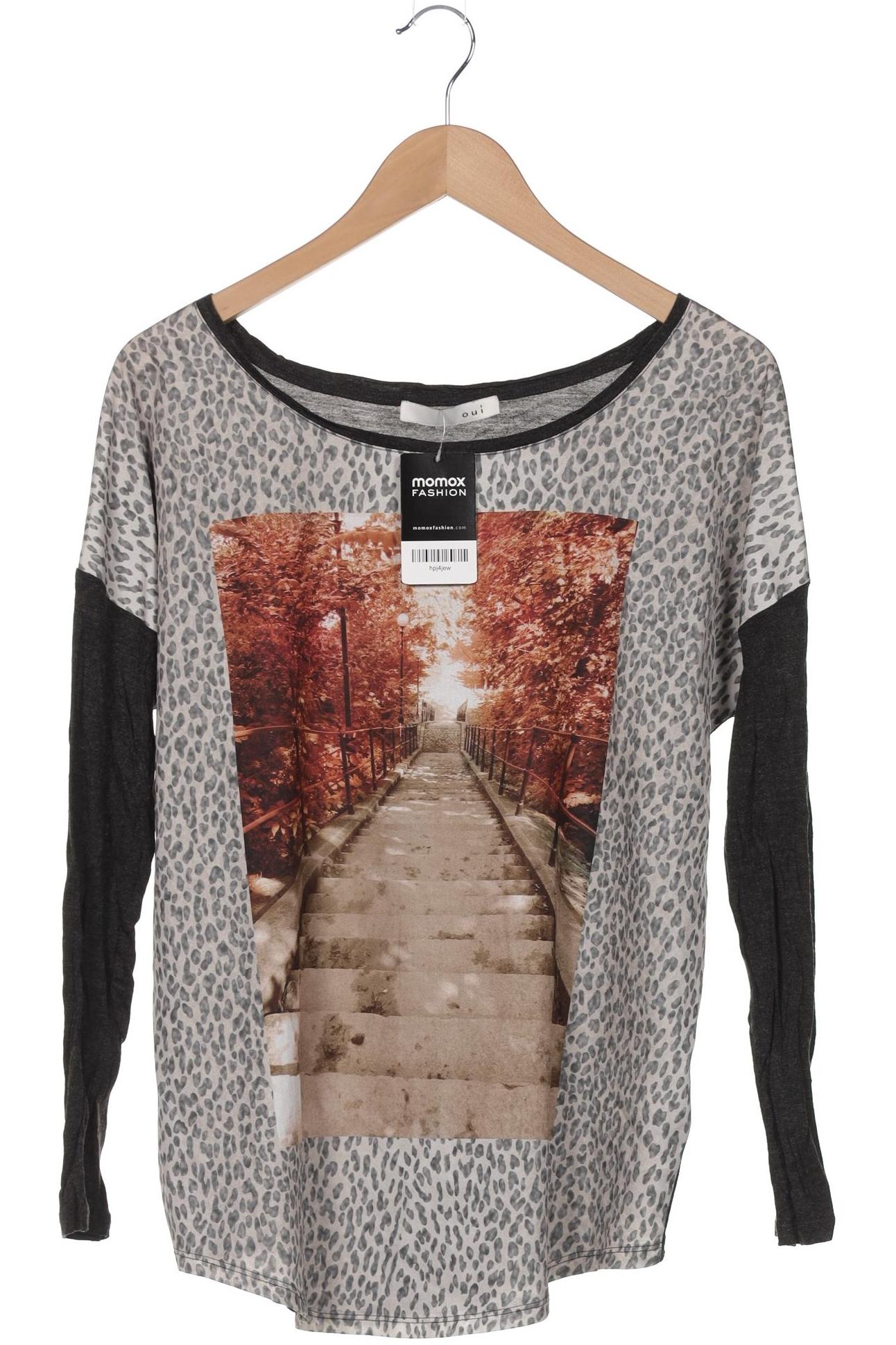 

Oui Damen Langarmshirt, mehrfarbig, Gr. 38