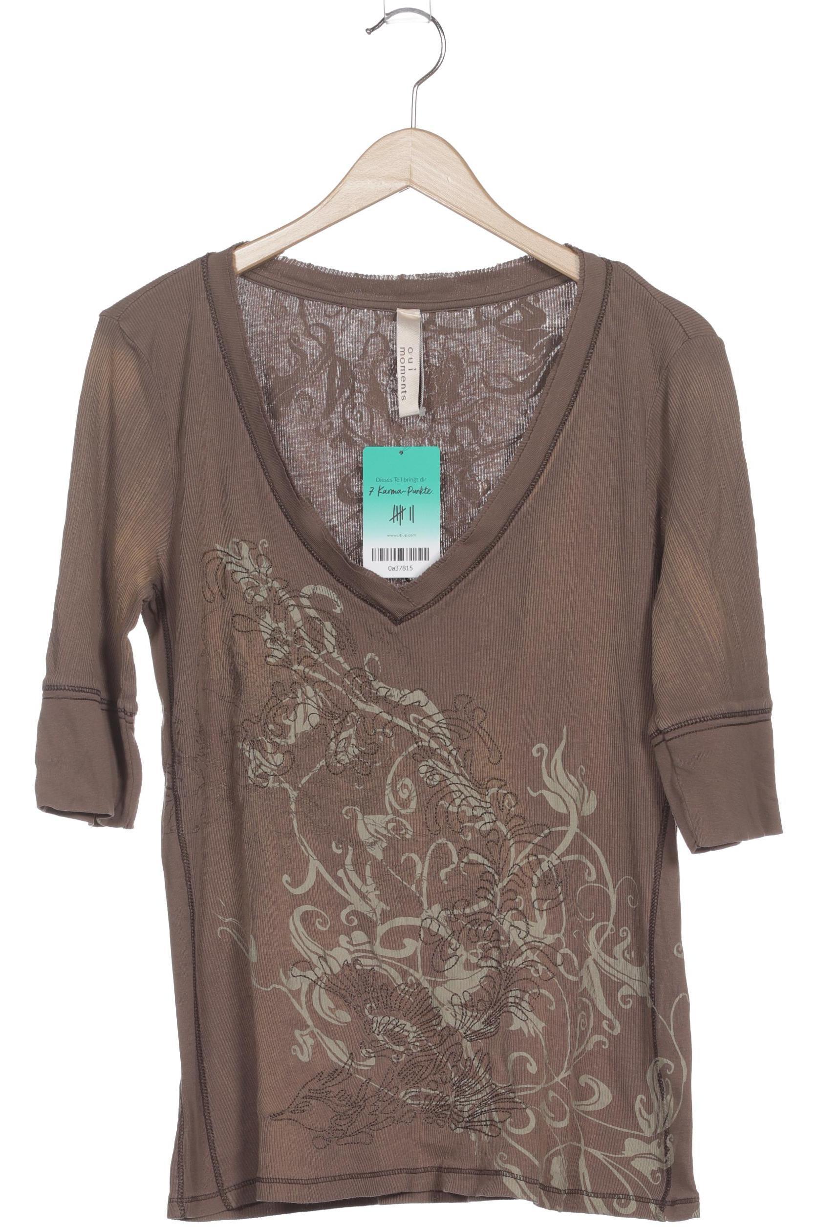 

Oui Damen Langarmshirt, braun, Gr. 36