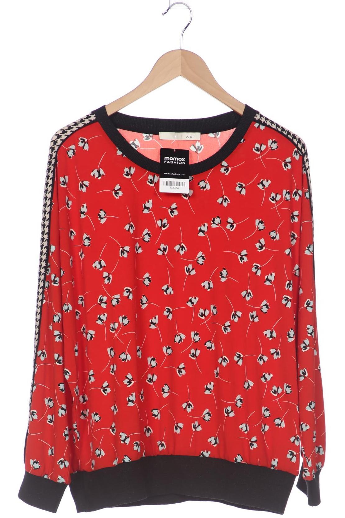 

Oui Damen Langarmshirt, rot, Gr. 42