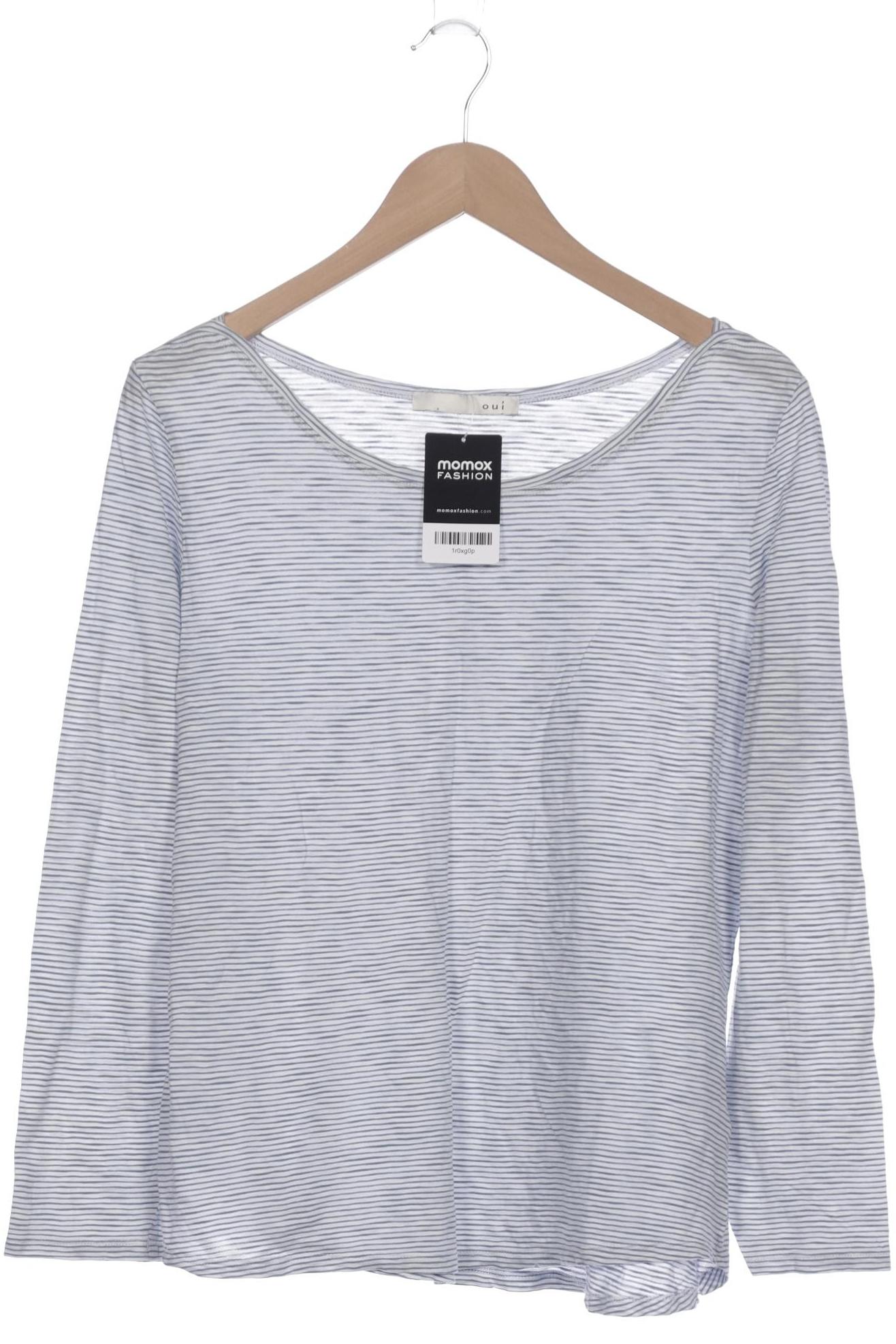 

Oui Damen Langarmshirt, weiß, Gr. 44