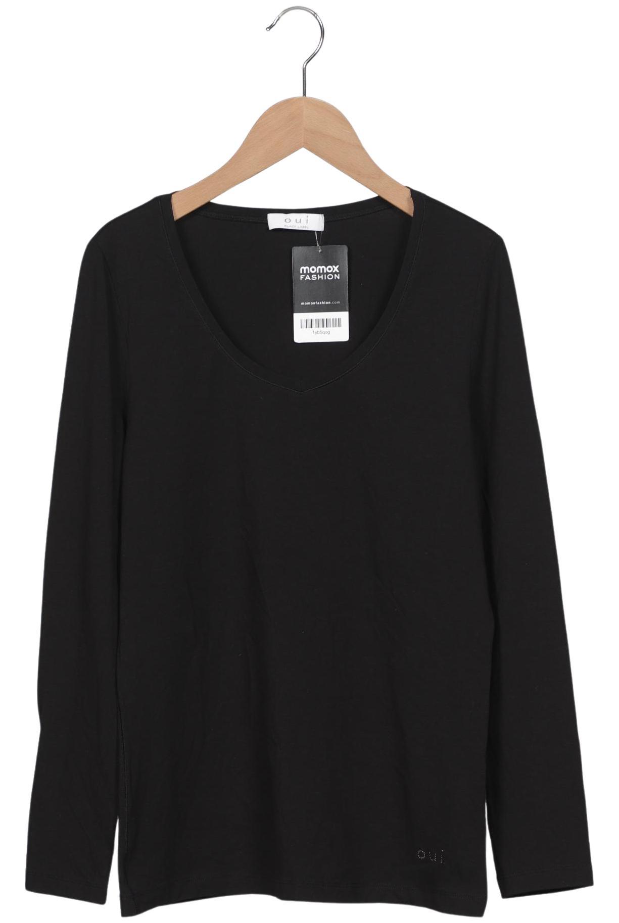 

Oui Damen Langarmshirt, schwarz, Gr. 40