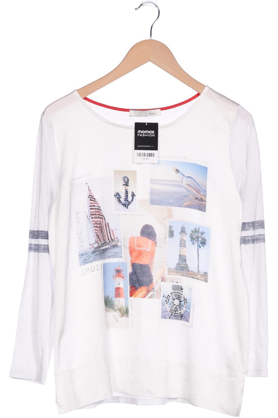 

Oui Damen Langarmshirt, weiß