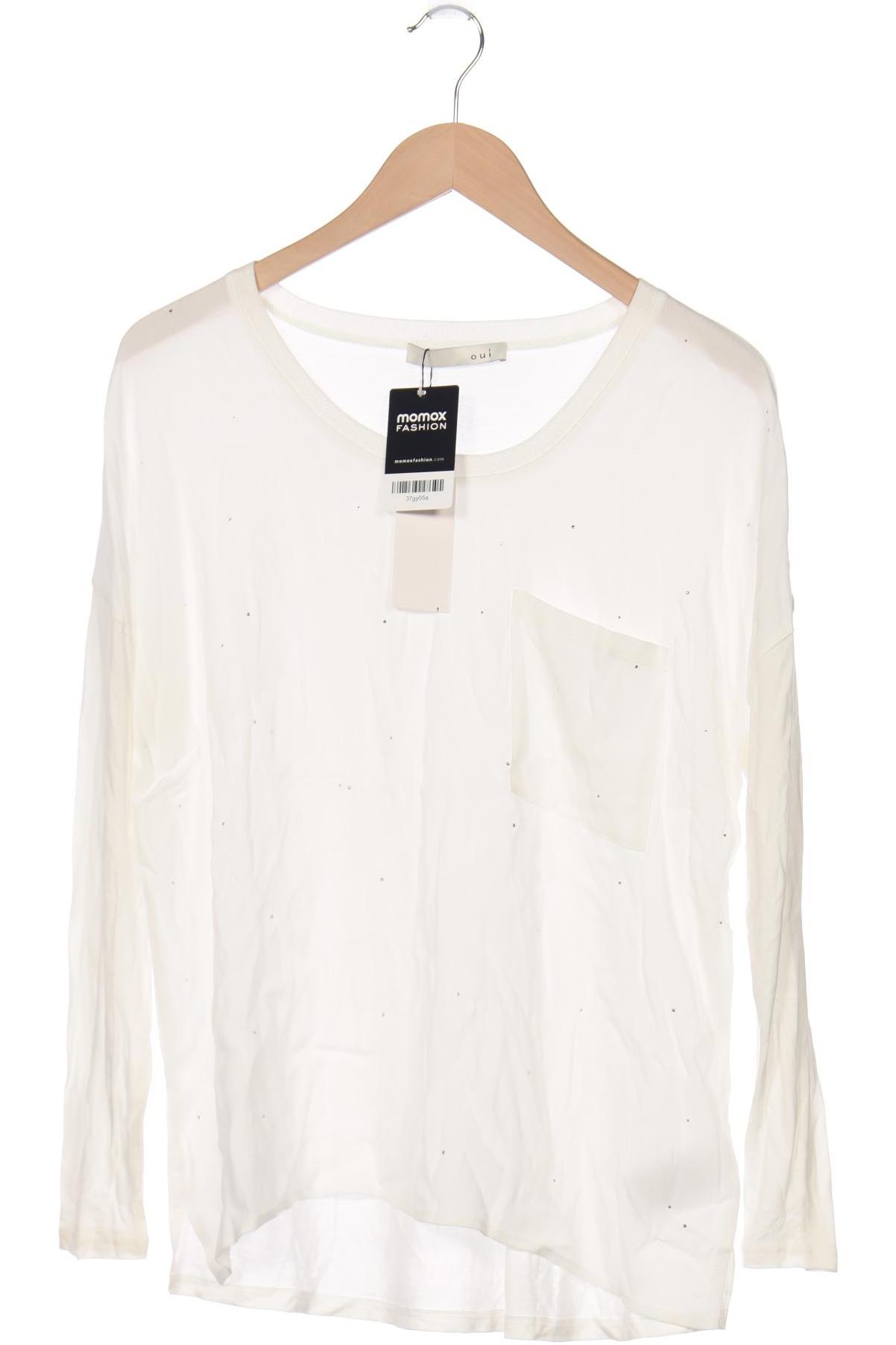 

Oui Damen Langarmshirt, weiß, Gr. 42