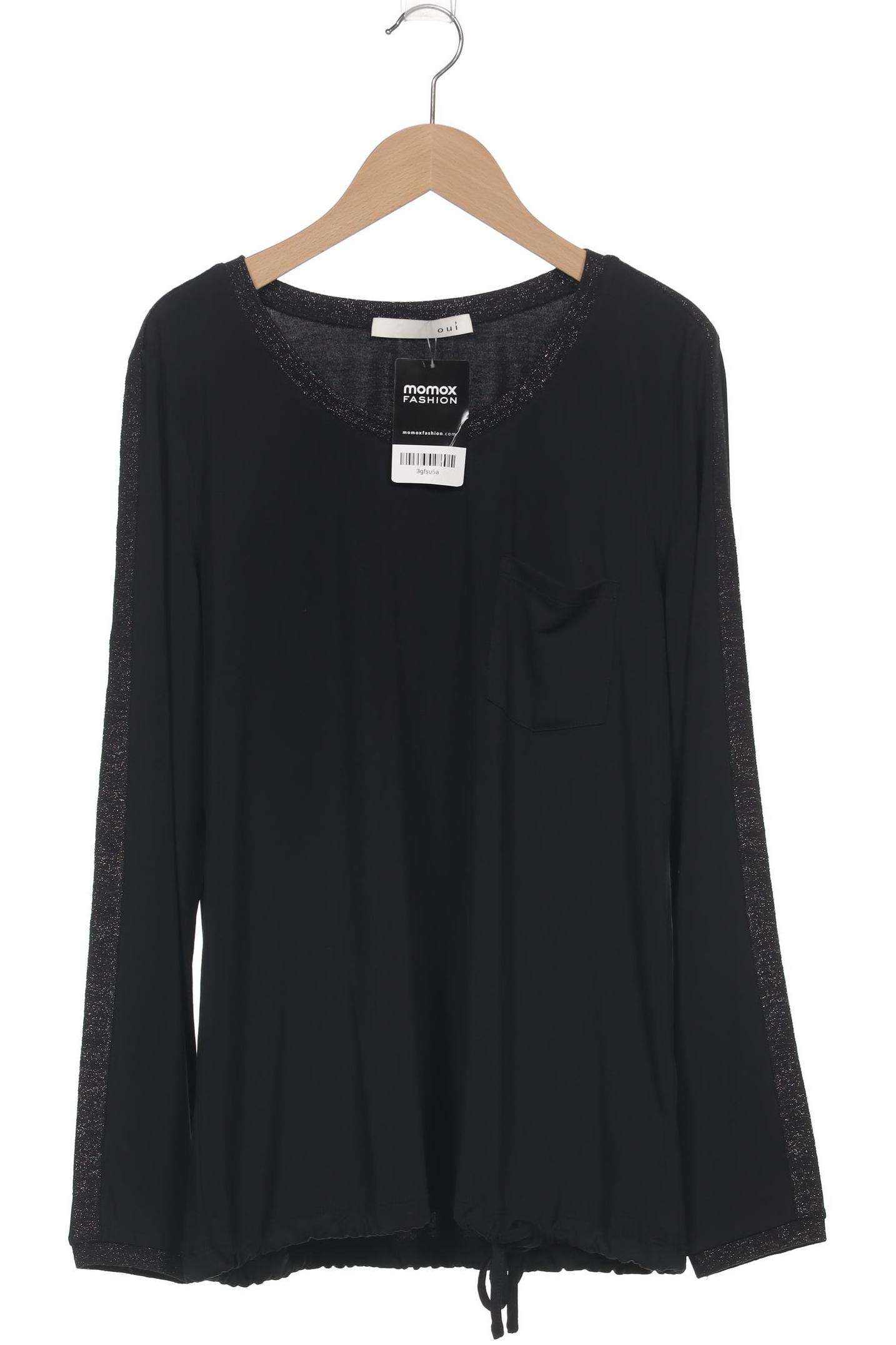 

Oui Damen Langarmshirt, schwarz, Gr. 38