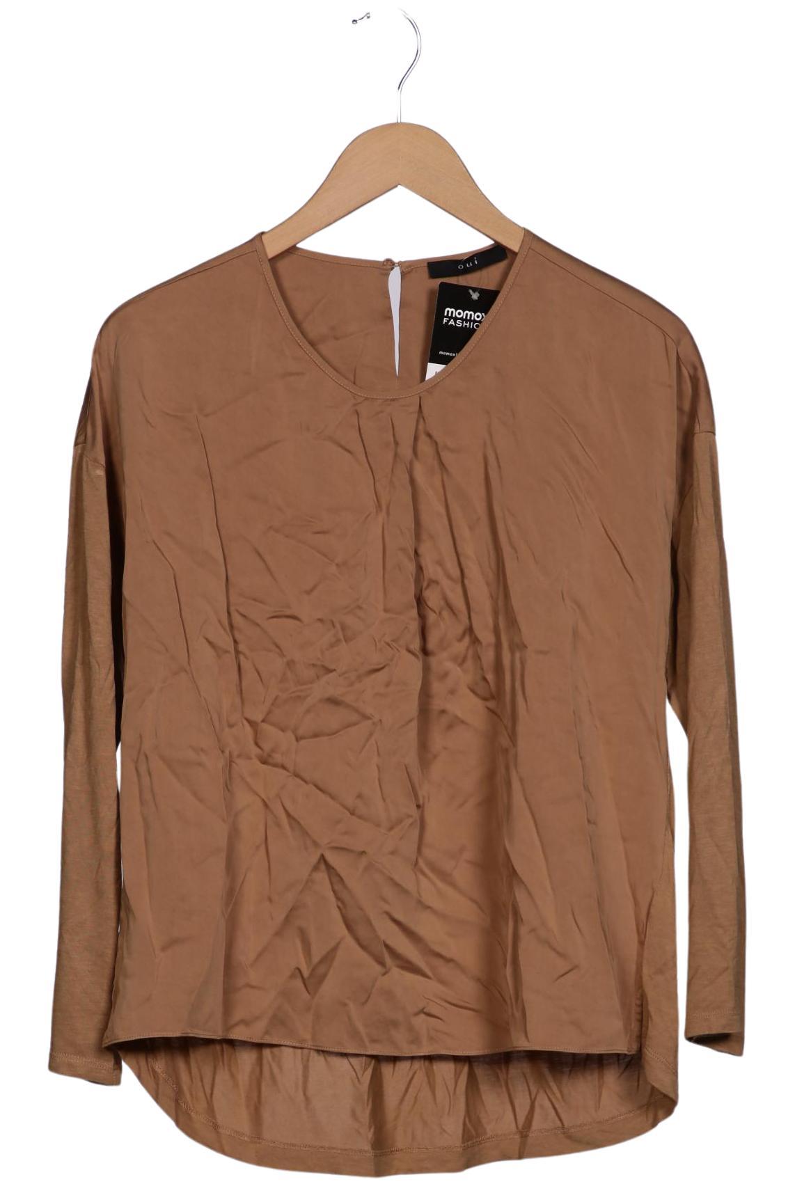 

Oui Damen Langarmshirt, braun, Gr. 40