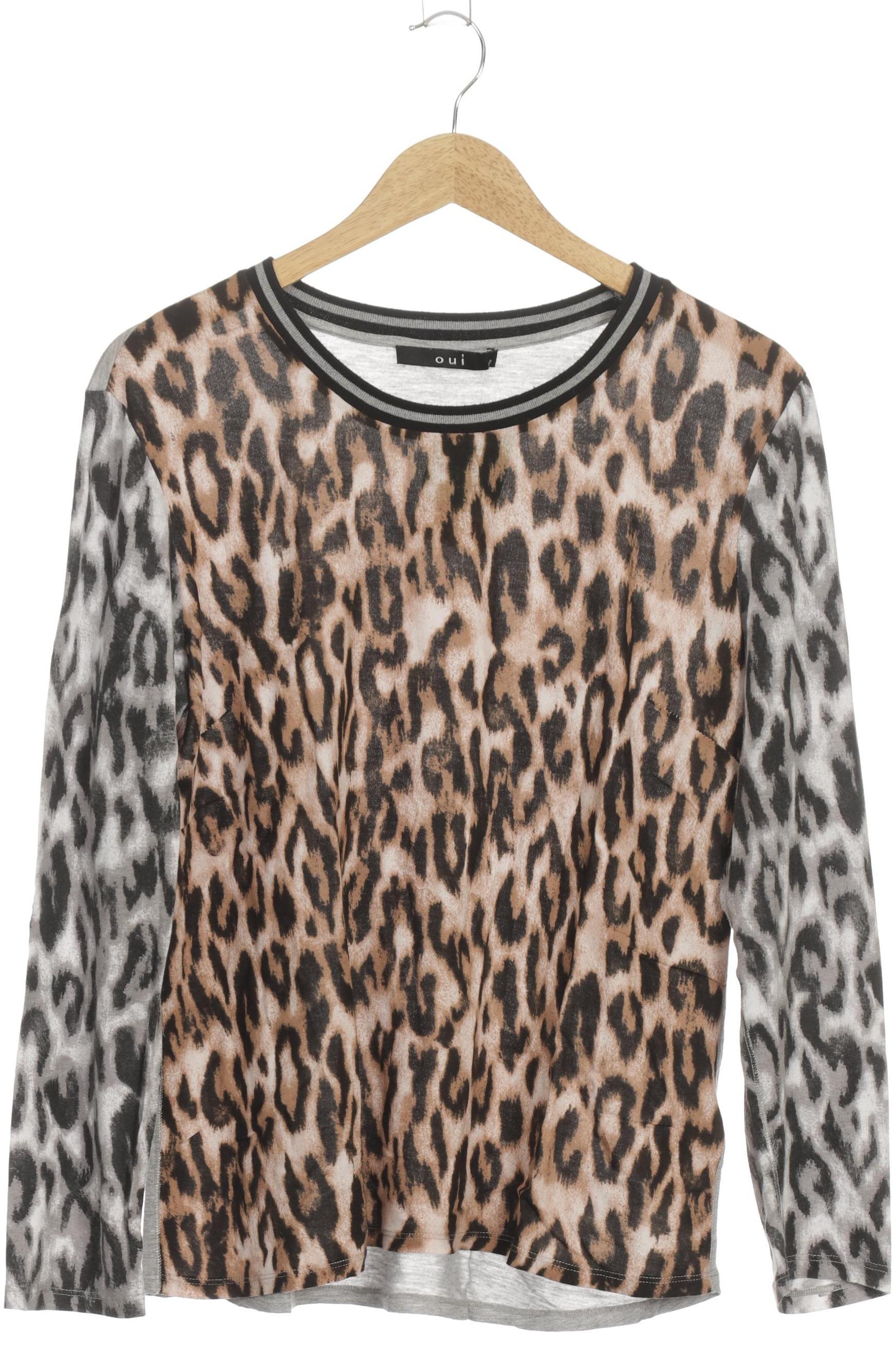 

Oui Damen Langarmshirt, grau, Gr. 42