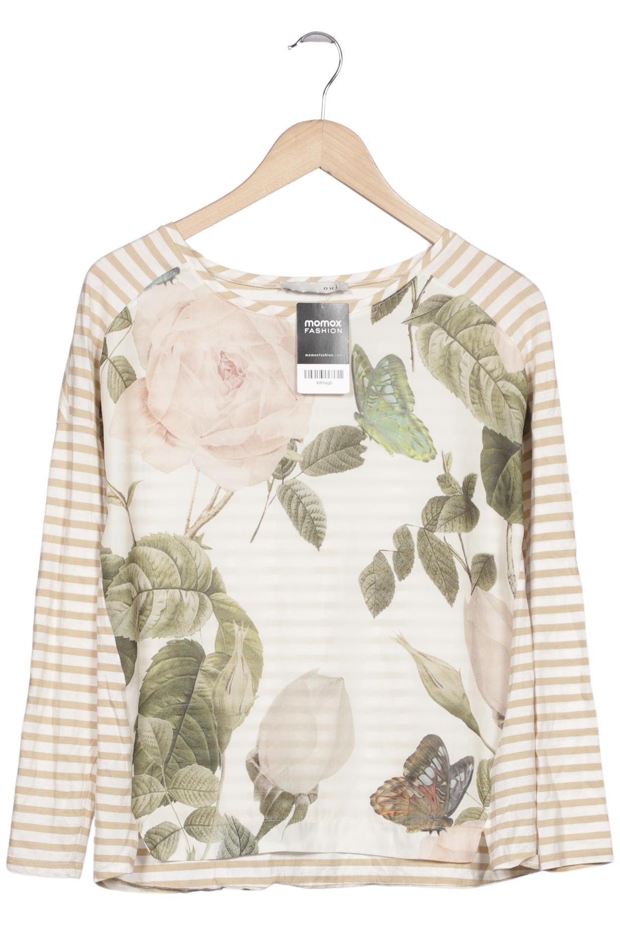 

Oui Damen Langarmshirt, beige, Gr. 34