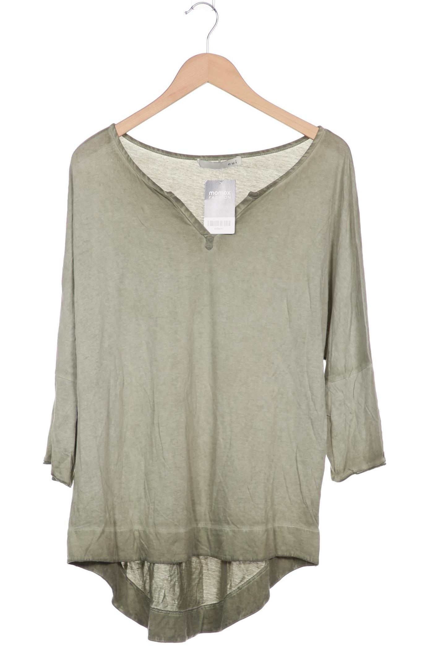 

Oui Damen Langarmshirt, grün, Gr. 46