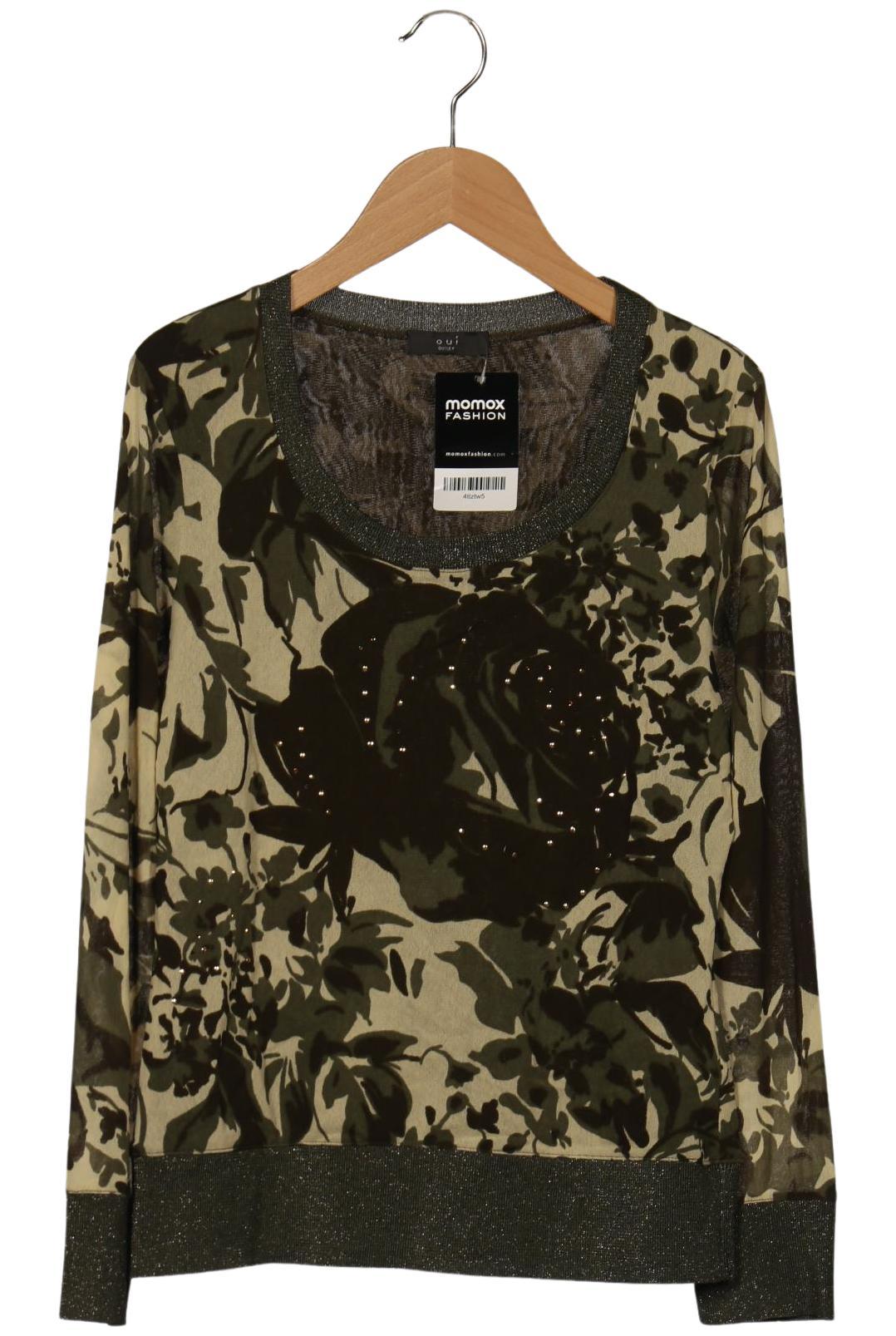 

Oui Damen Langarmshirt, grün, Gr. 38