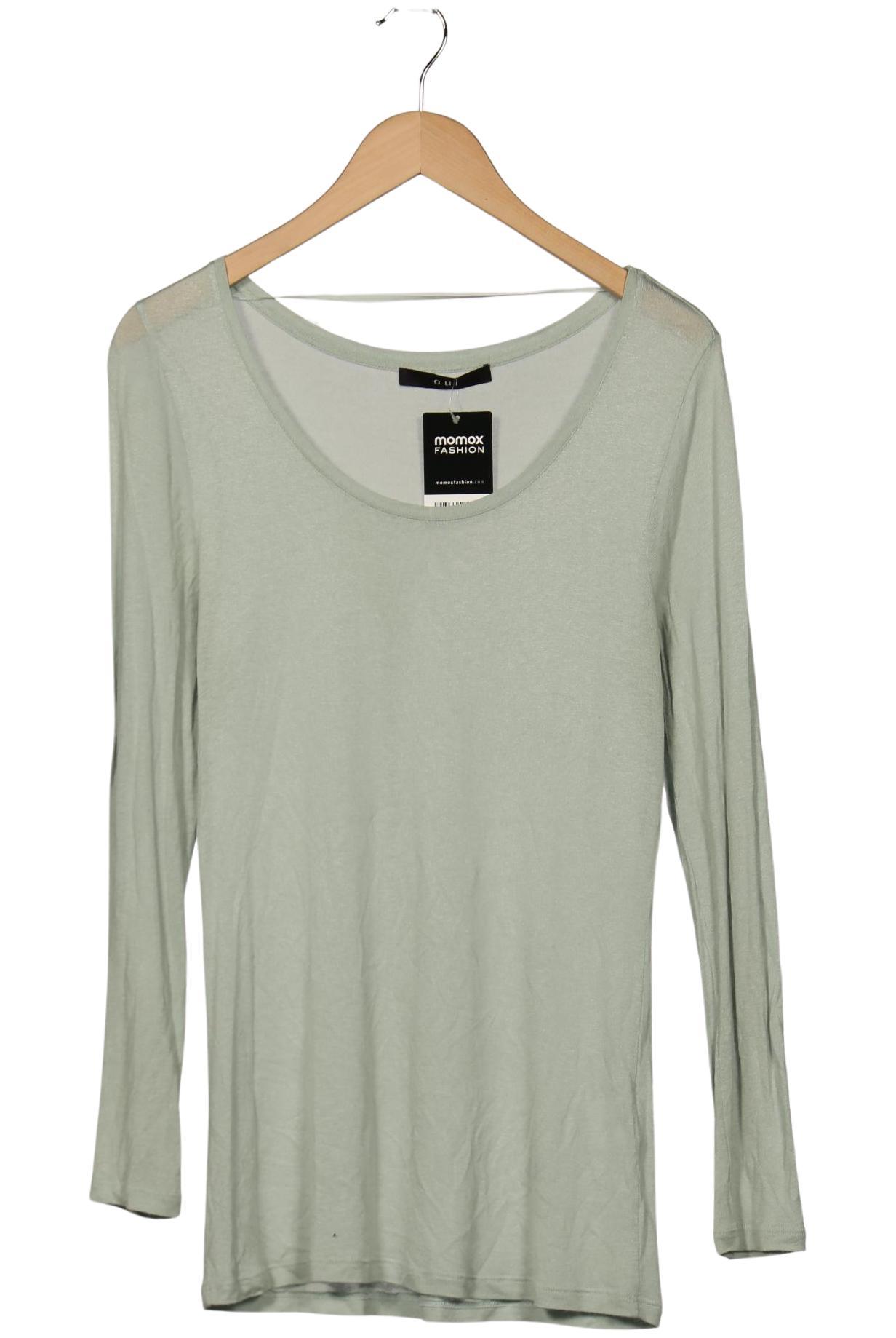 

Oui Damen Langarmshirt, hellgrün, Gr. 42