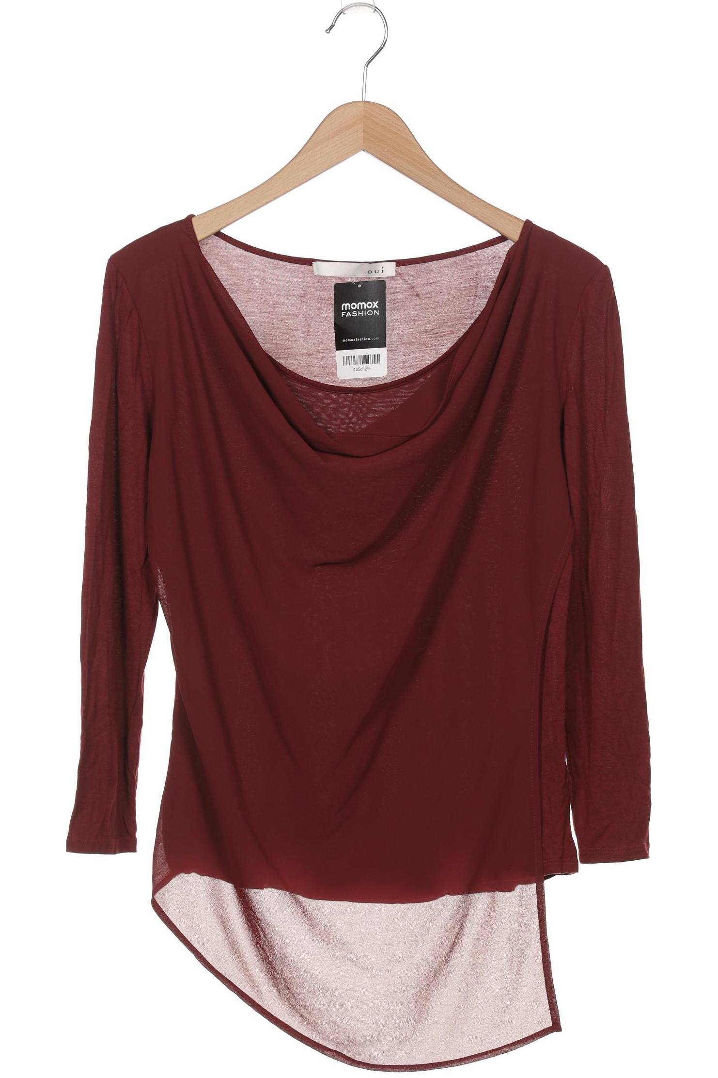 

Oui Damen Langarmshirt, bordeaux, Gr. 38