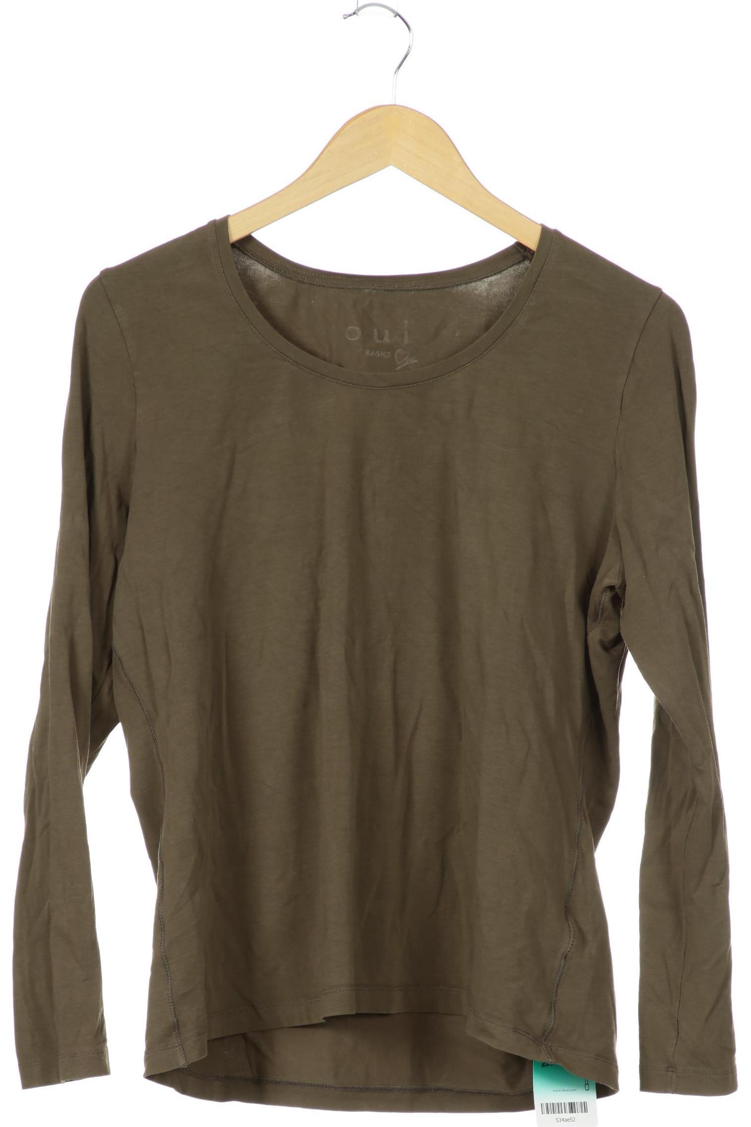 

Oui Damen Langarmshirt, grün, Gr. 44