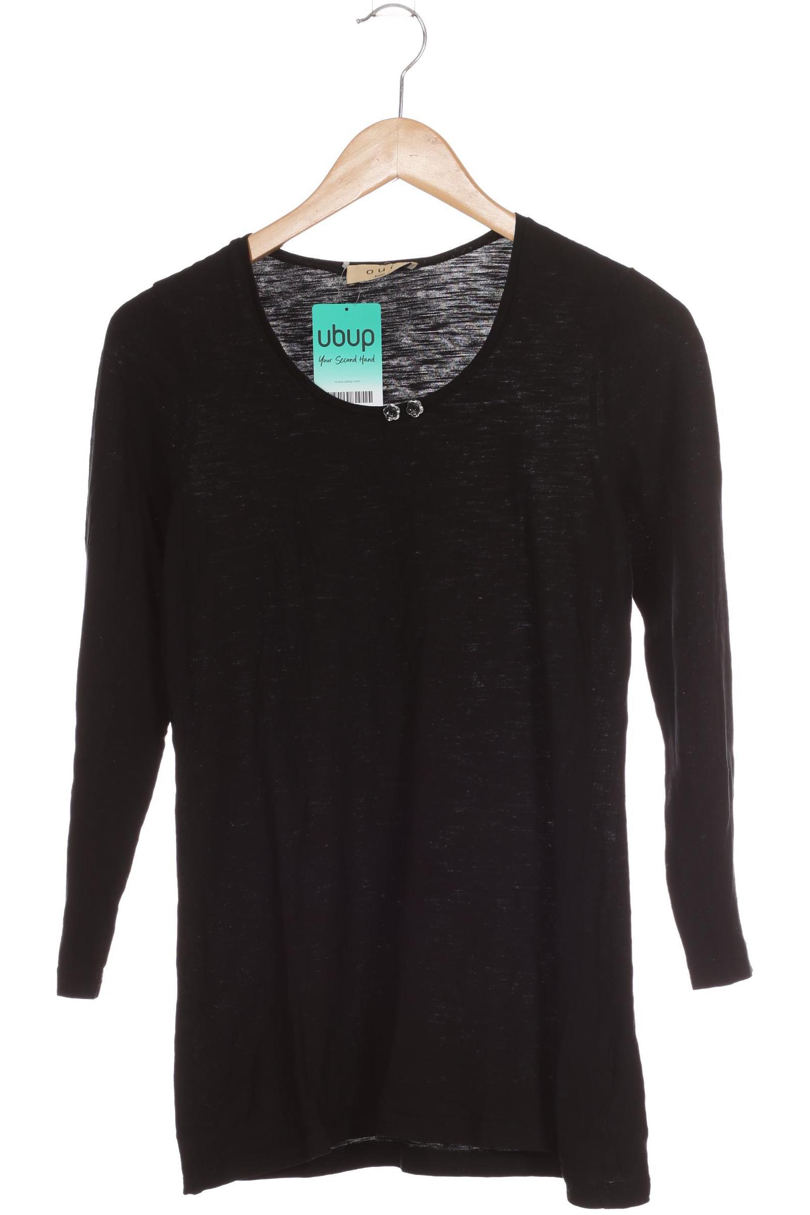 

Oui Damen Langarmshirt, schwarz, Gr. 38