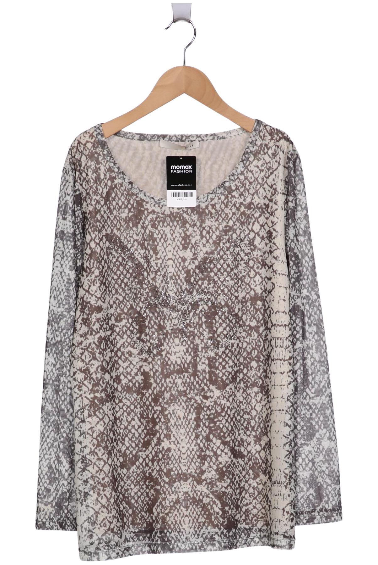 

Oui Damen Langarmshirt, grau, Gr. 44