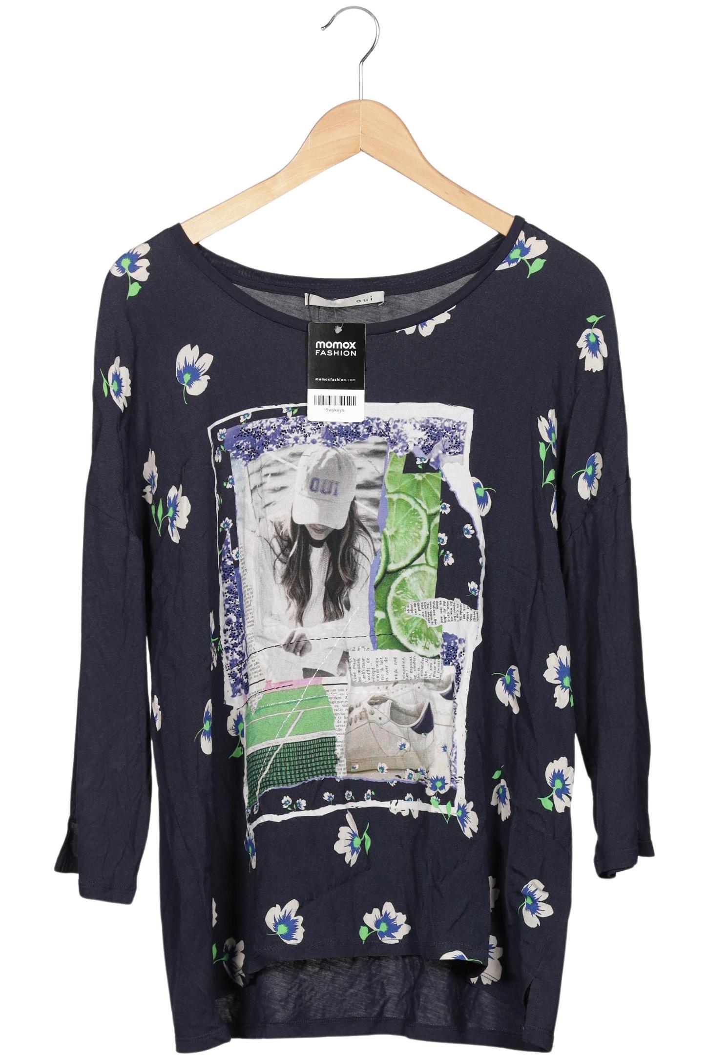 

Oui Damen Langarmshirt, marineblau, Gr. 44