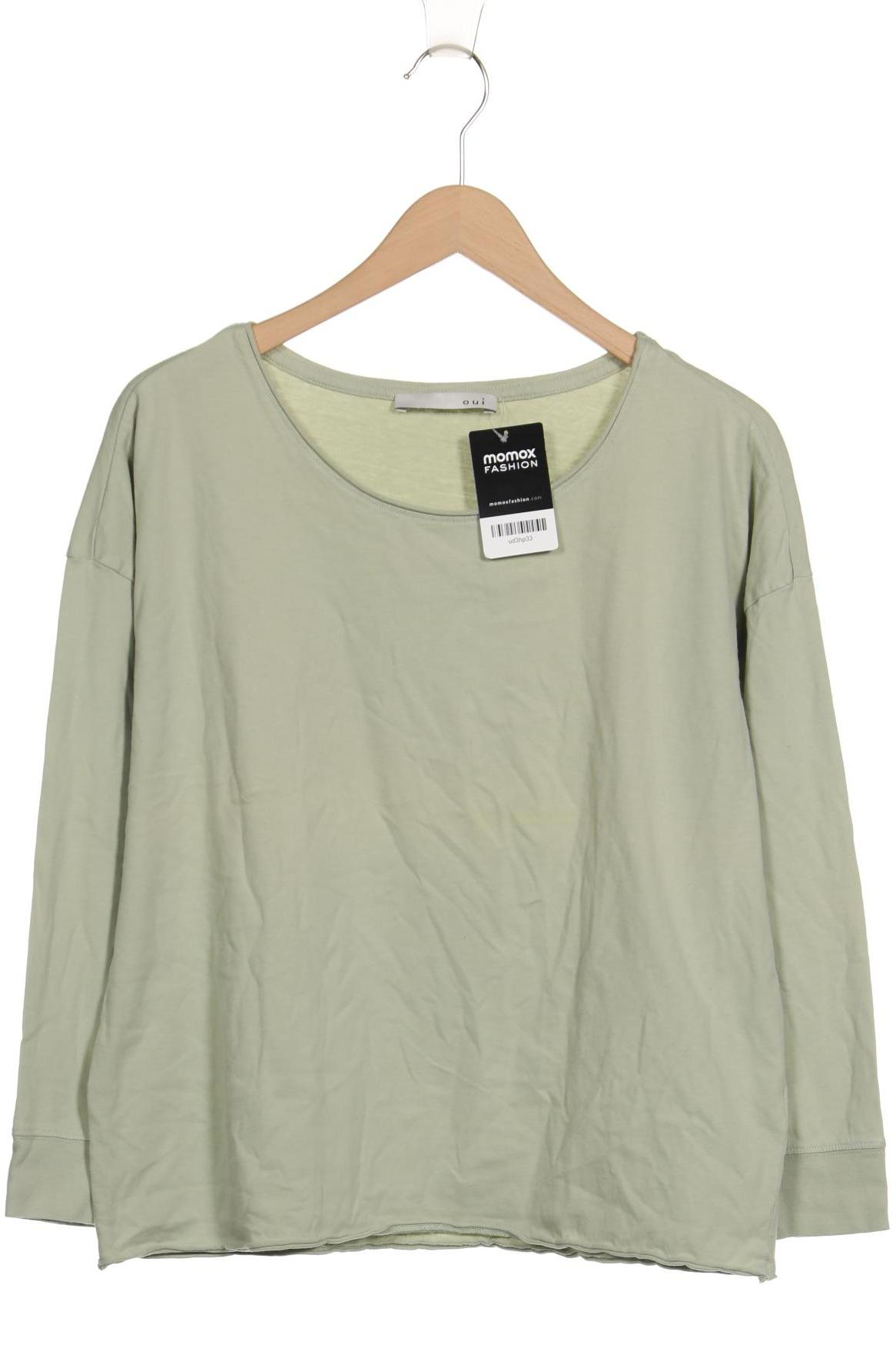 

Oui Damen Langarmshirt, hellgrün, Gr. 40