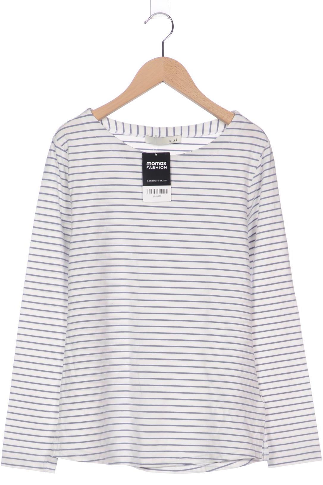 

Oui Damen Langarmshirt, weiß, Gr. 40