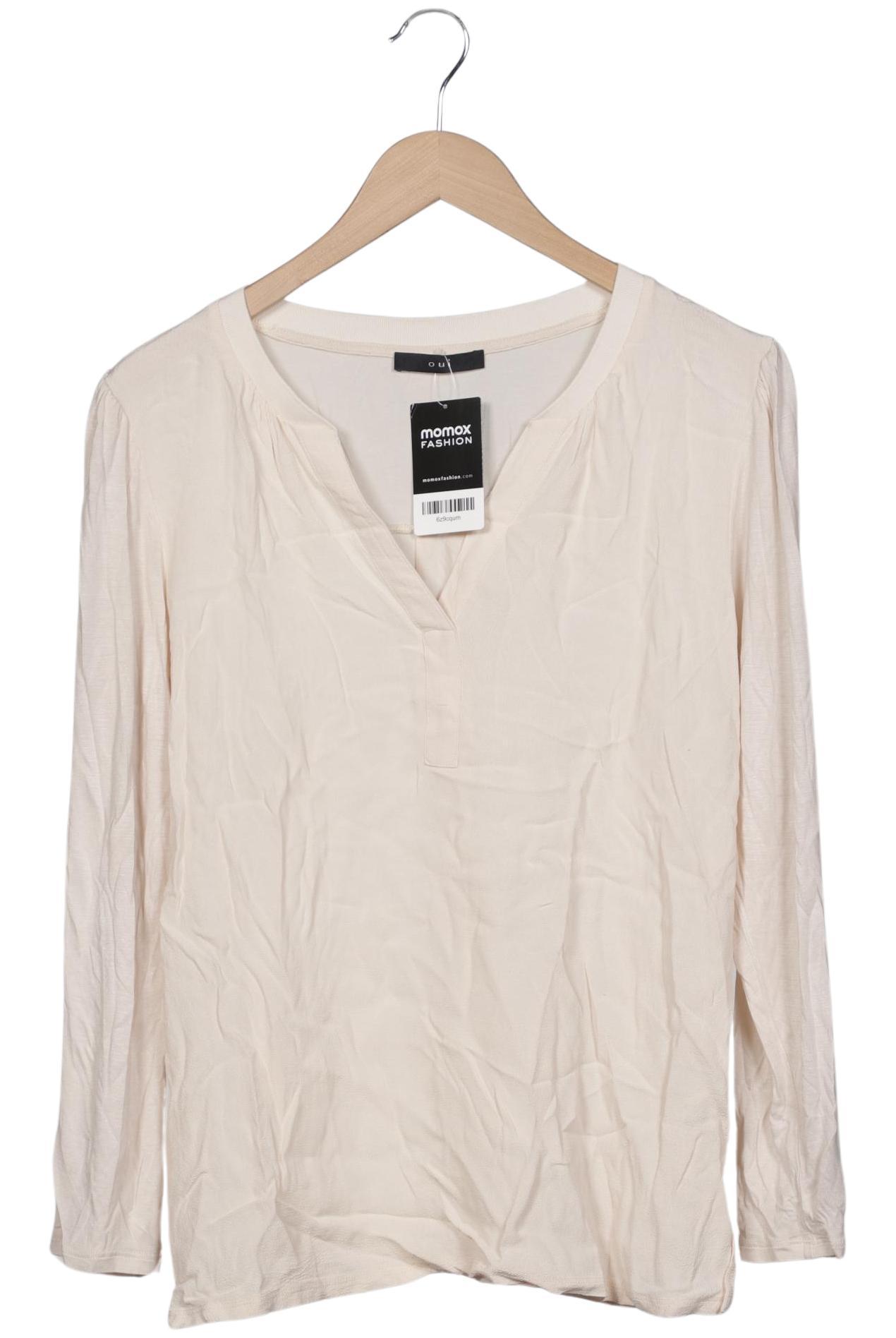 

Oui Damen Langarmshirt, cremeweiß, Gr. 44
