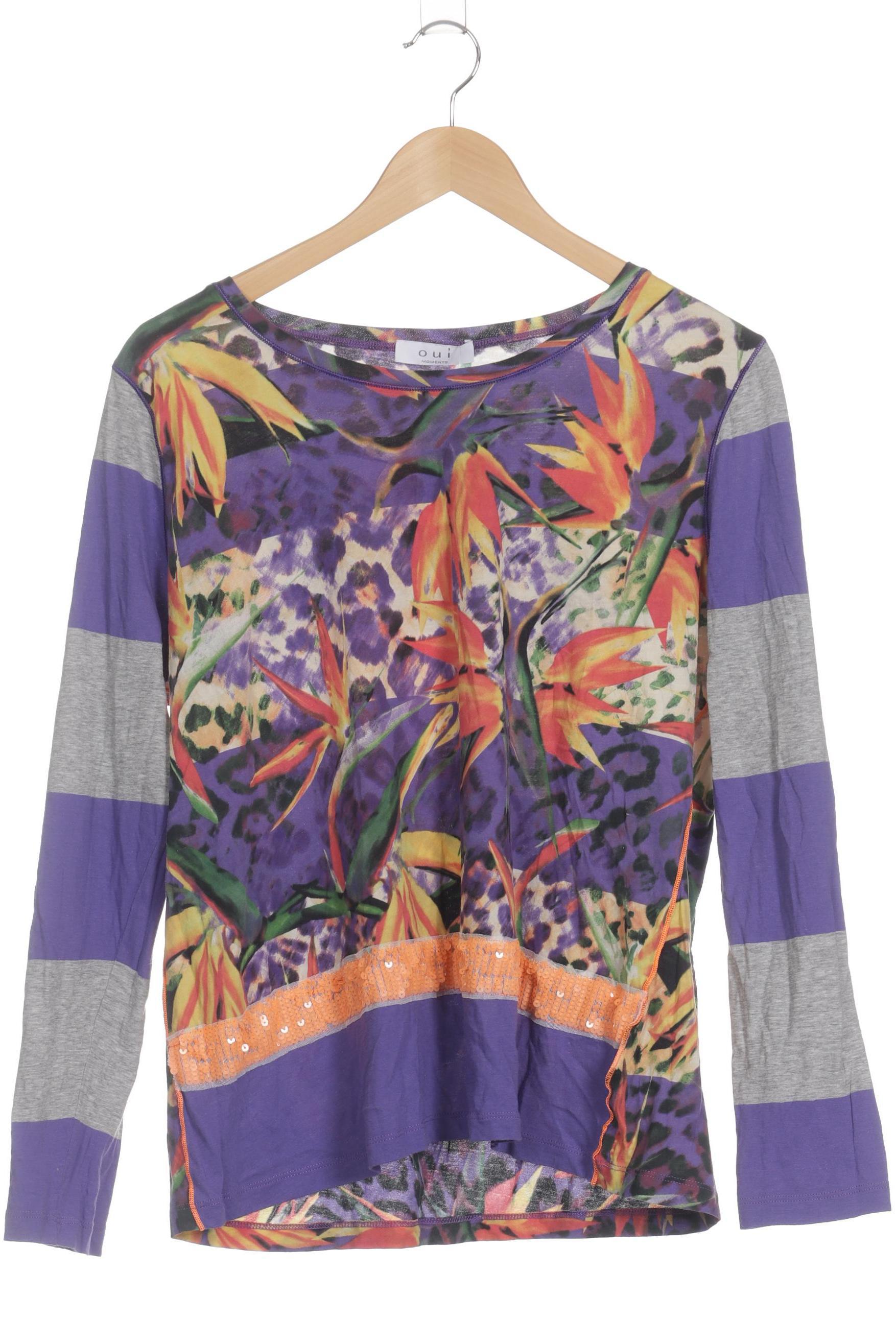 

Oui Damen Langarmshirt, lila, Gr. 36