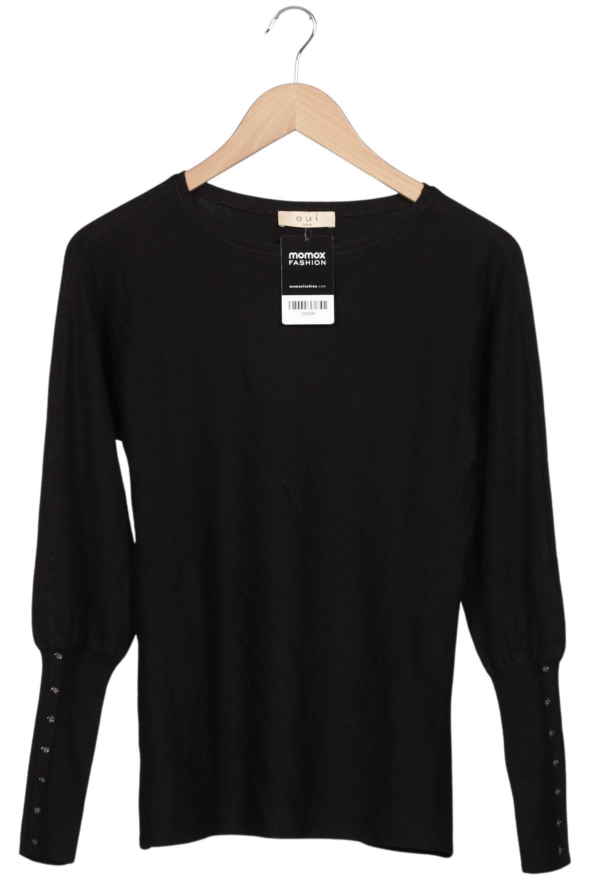 

Oui Damen Langarmshirt, schwarz, Gr. 36