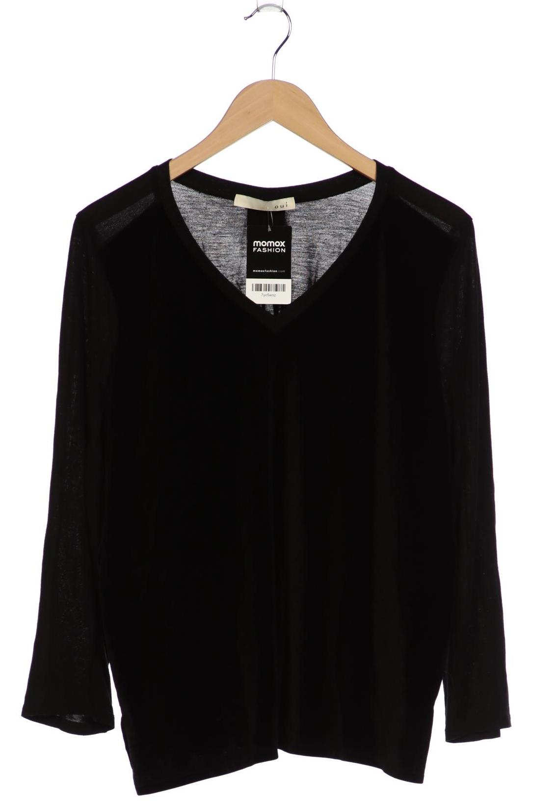 

Oui Damen Langarmshirt, schwarz, Gr. 44