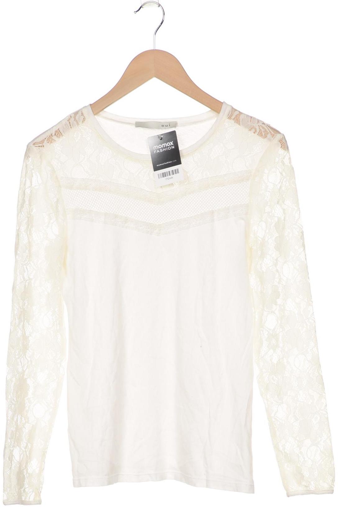 

Oui Damen Langarmshirt, cremeweiß, Gr. 36
