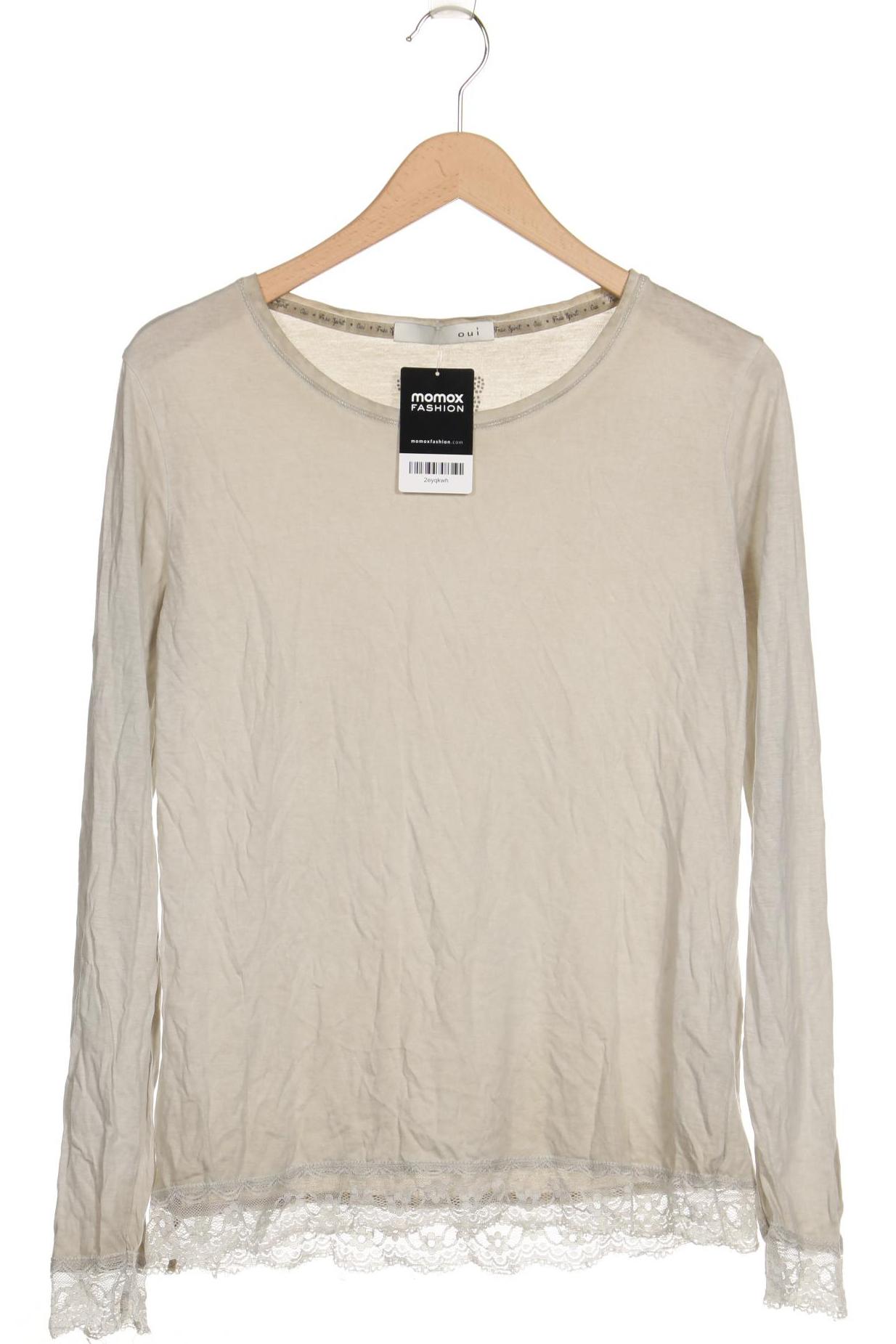 

Oui Damen Langarmshirt, beige, Gr. 38