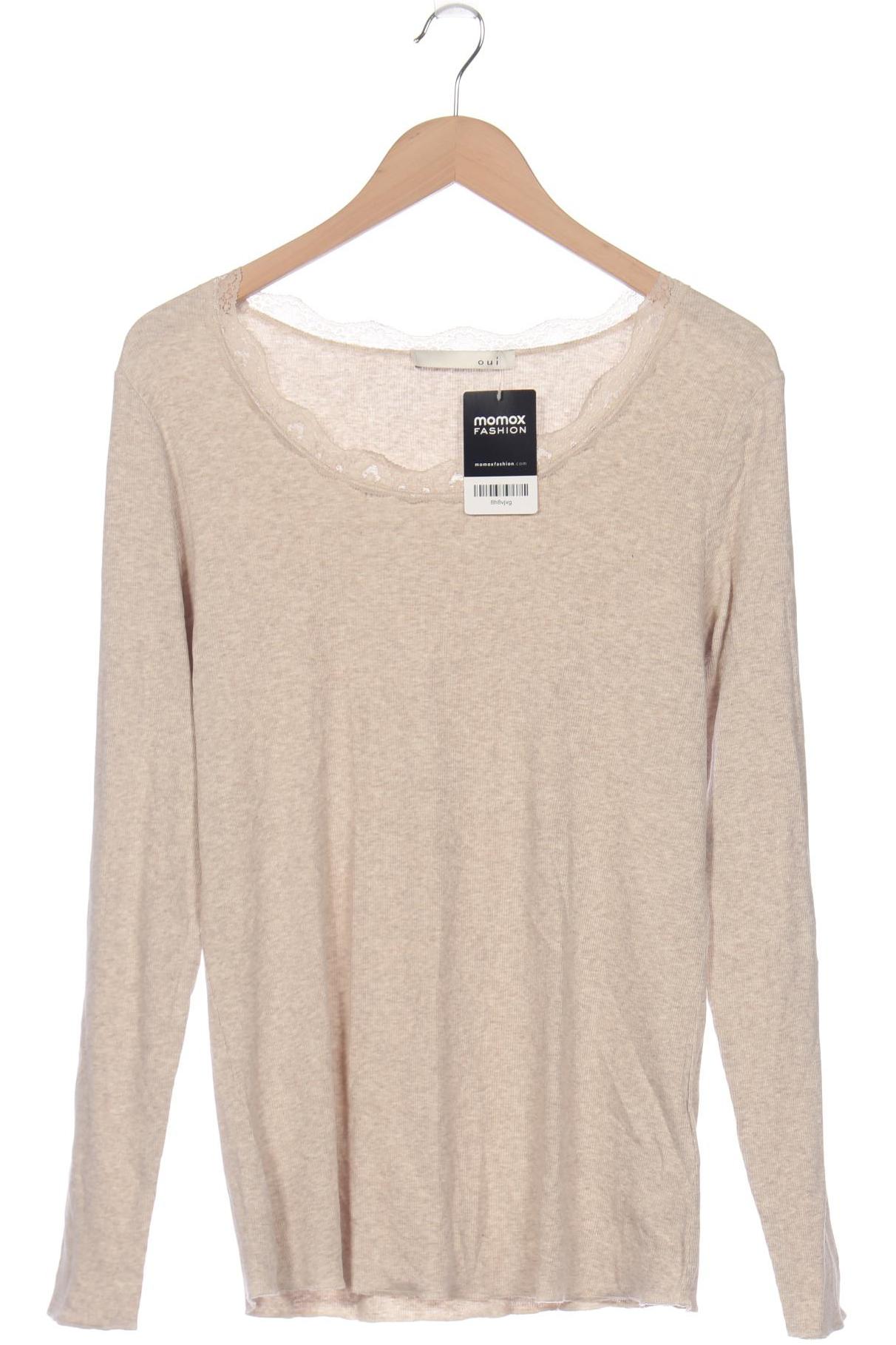 

Oui Damen Langarmshirt, beige, Gr. 44