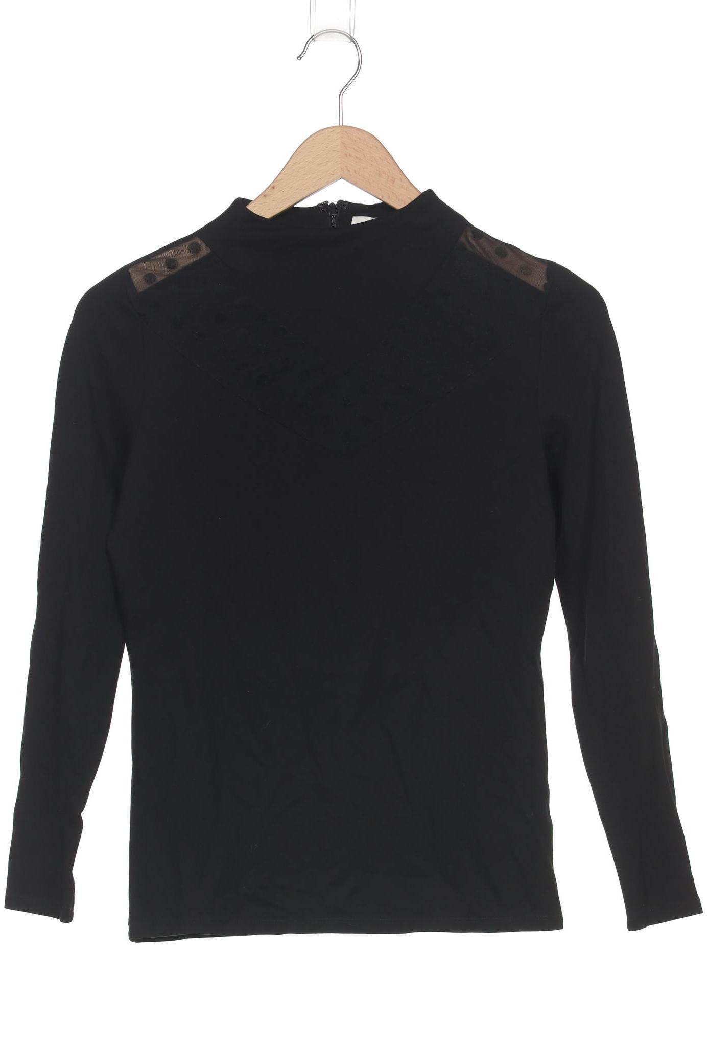 

Oui Damen Langarmshirt, schwarz, Gr. 36