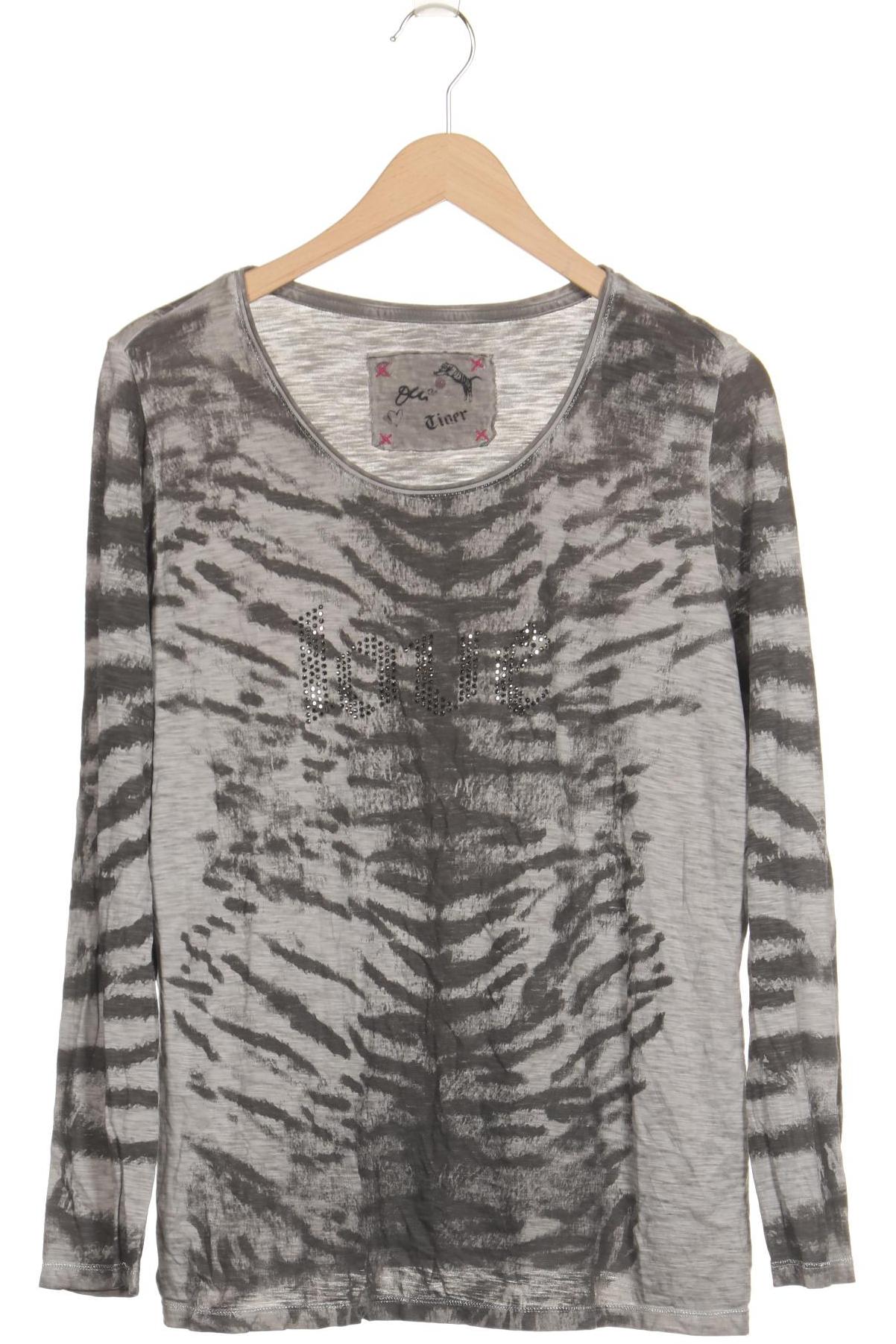 

Oui Damen Langarmshirt, grau, Gr. 44
