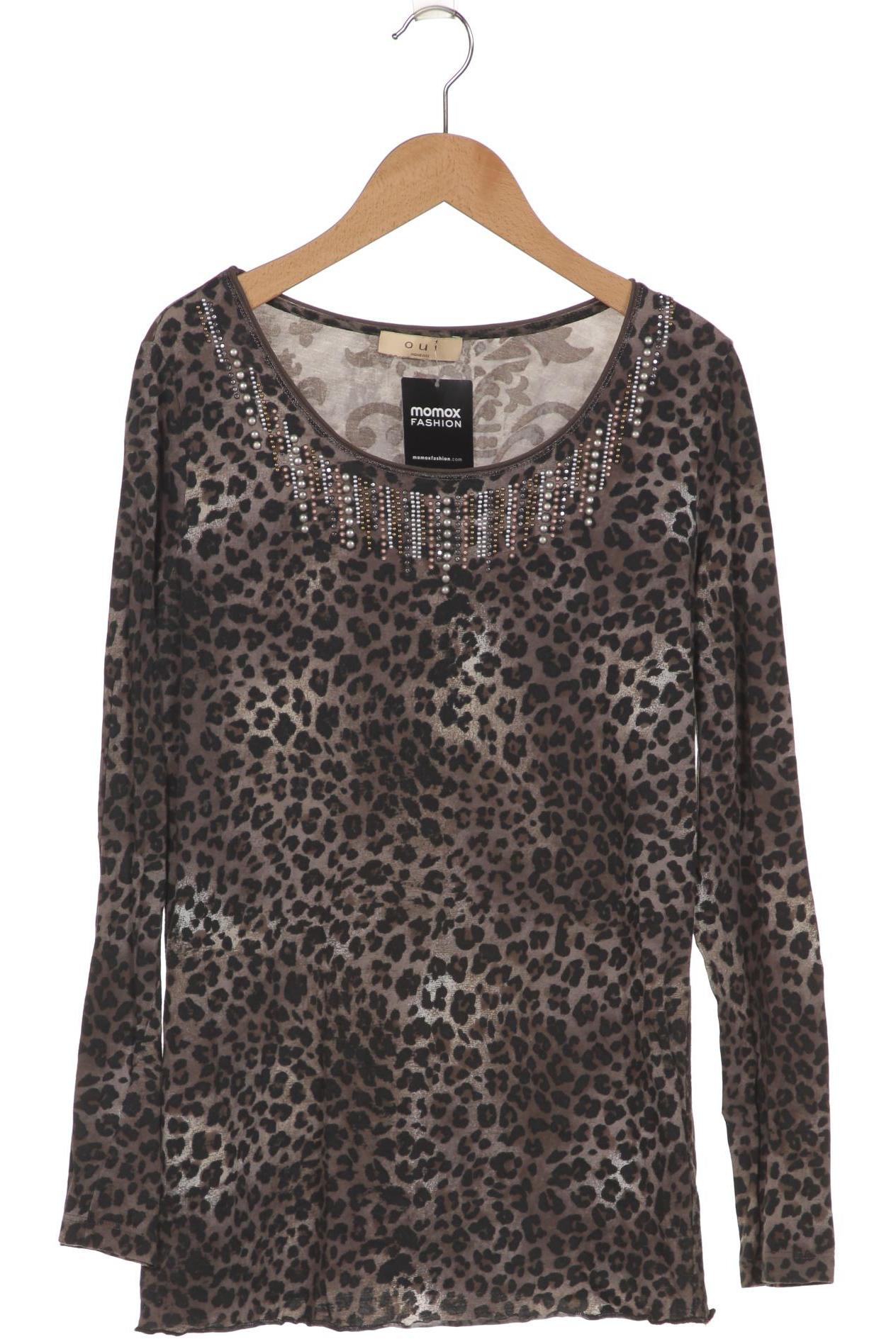 

Oui Damen Langarmshirt, grau, Gr. 40