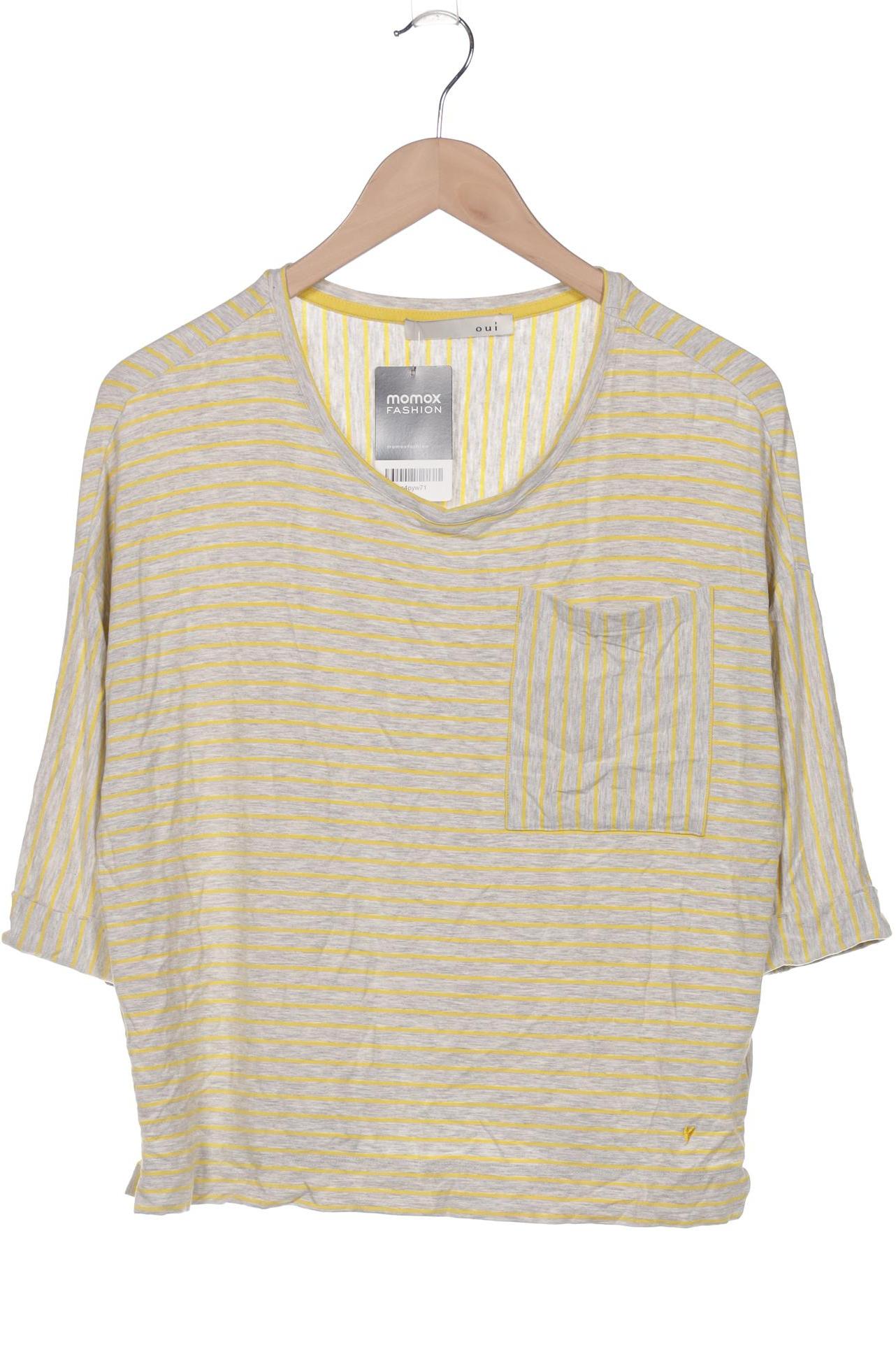 

Oui Damen Langarmshirt, grau, Gr. 34